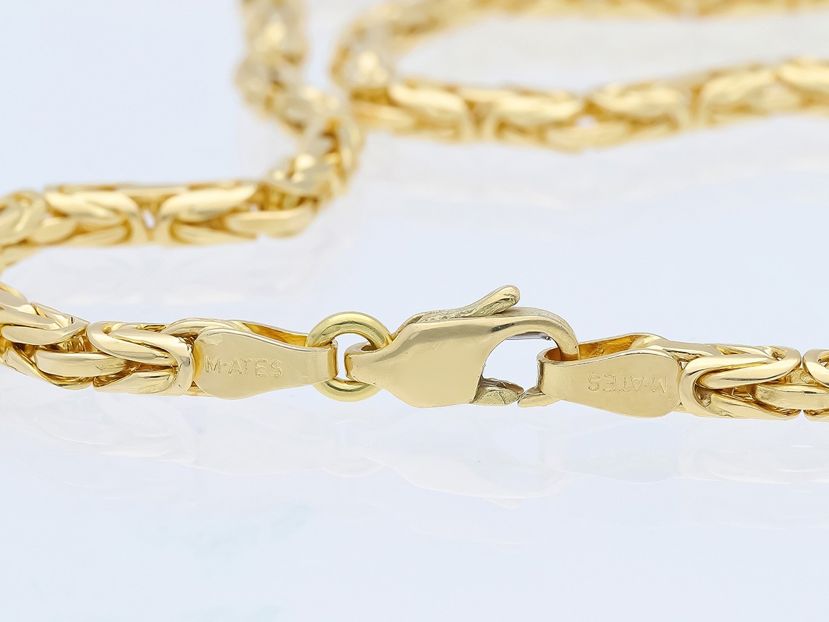 King Chain 585 Yellow Gold 14K 70cm 59.19 Grams Detail Jewelry Great Price