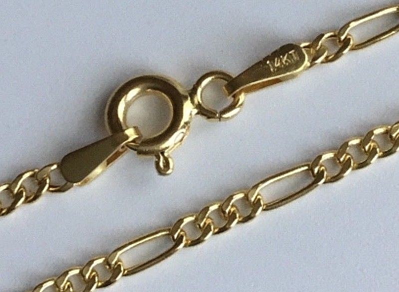 14K SOLID GOLD GRIM REAPER 20″NECKLACE- 27mm / 1.06 inches SANTA MUERTE- PT098-1