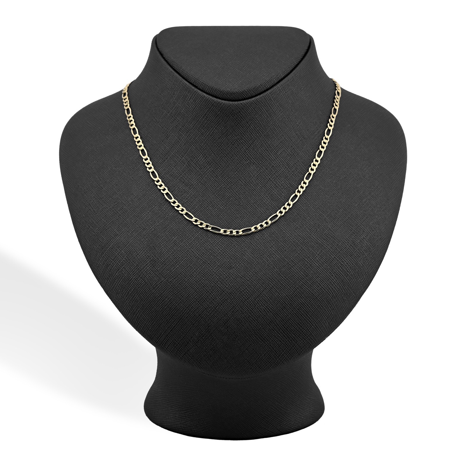 4MM 10k Yellow Gold Unisex Adults 3.4 grams Figaro Chain Necklace – 20 Inches