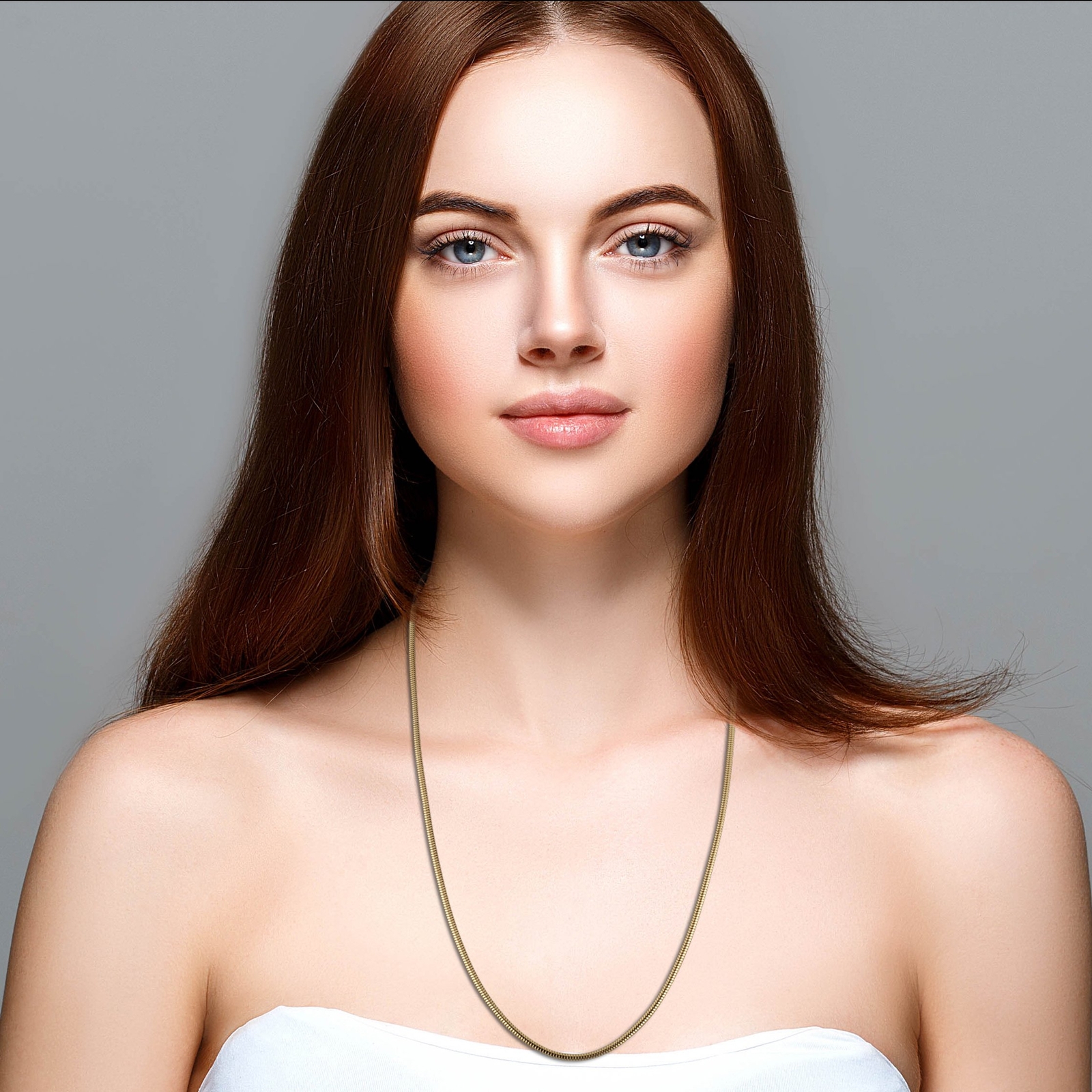 925 Sterling Silver 14k Gold-Plated 2.5mm Snake Chain Necklace All Sizes – Italy