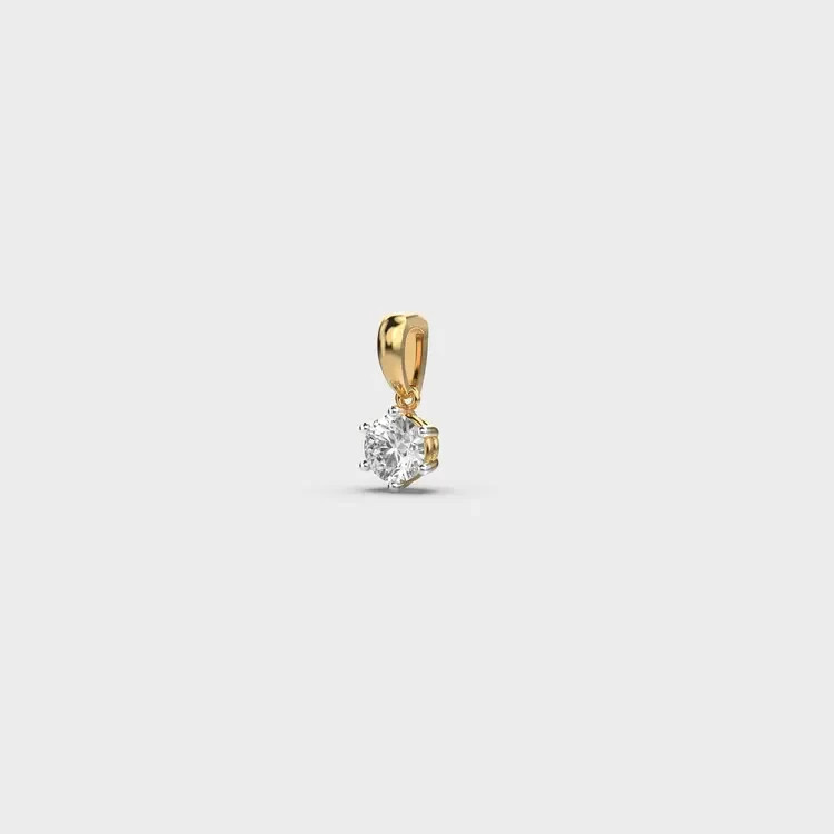 2.00 CtStar On the Horizon Diamond Pendant (Without Chain) 14k gold plated