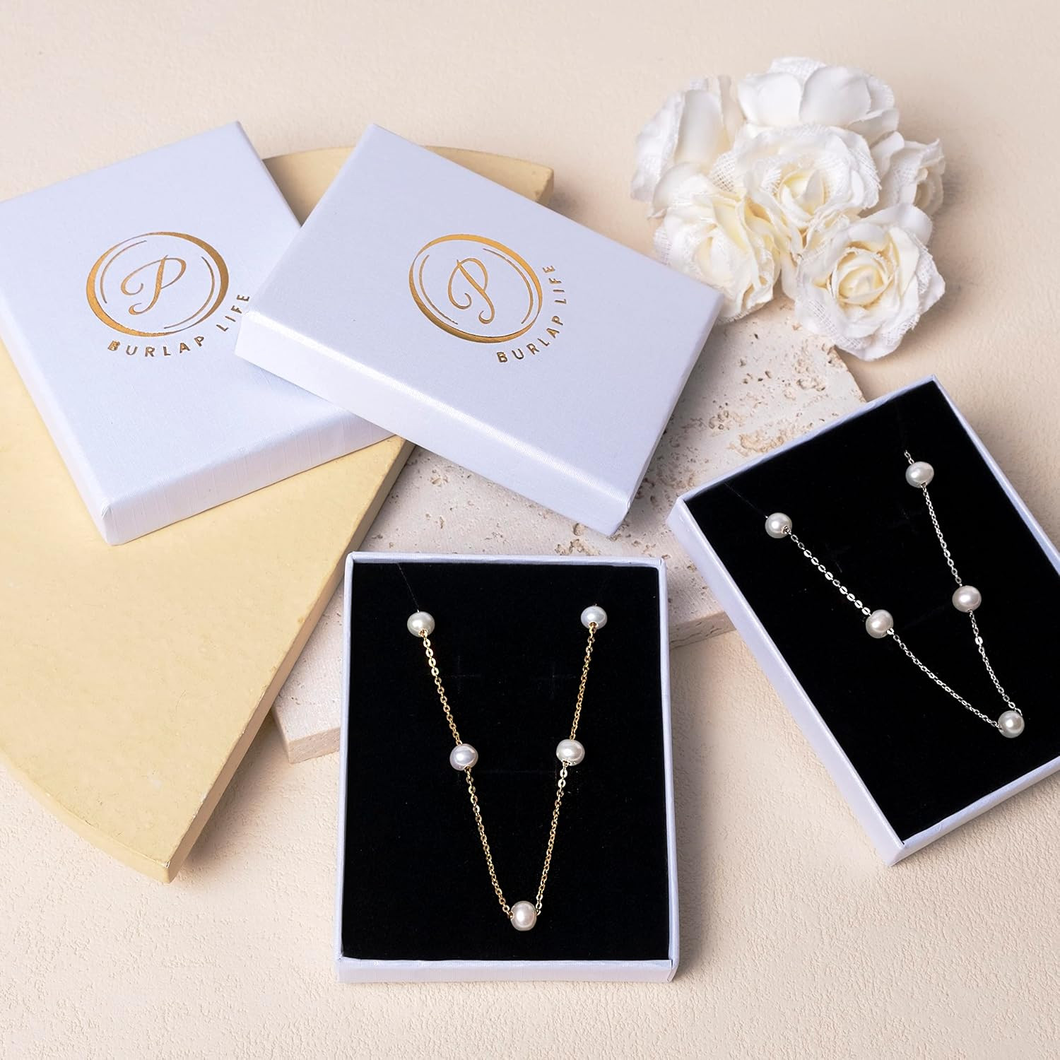 925 Sterling Silver Dainty Freshwater Cultured Pearl Choker Necklace White Genui