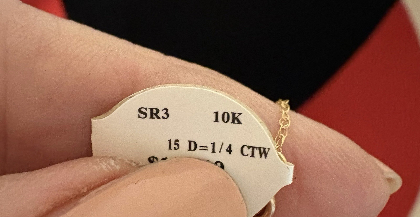 Heart Diamond Pendant 16 In 10 K NWT