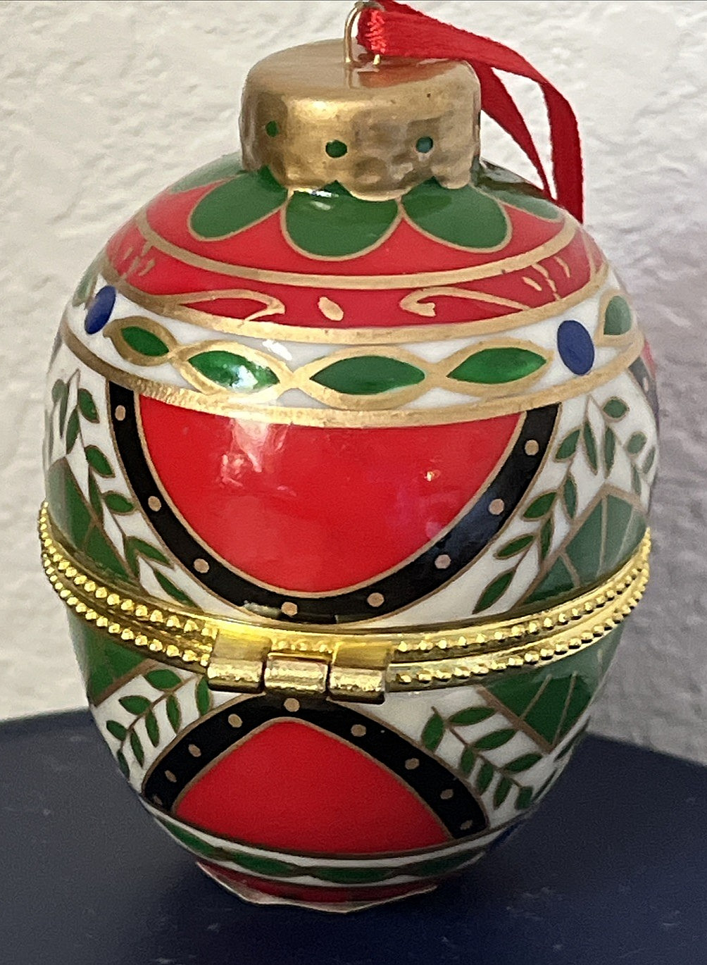 Michael Anthony 14k Gold Guardian Angel Double Sided Charm Ornament &Trinket Box