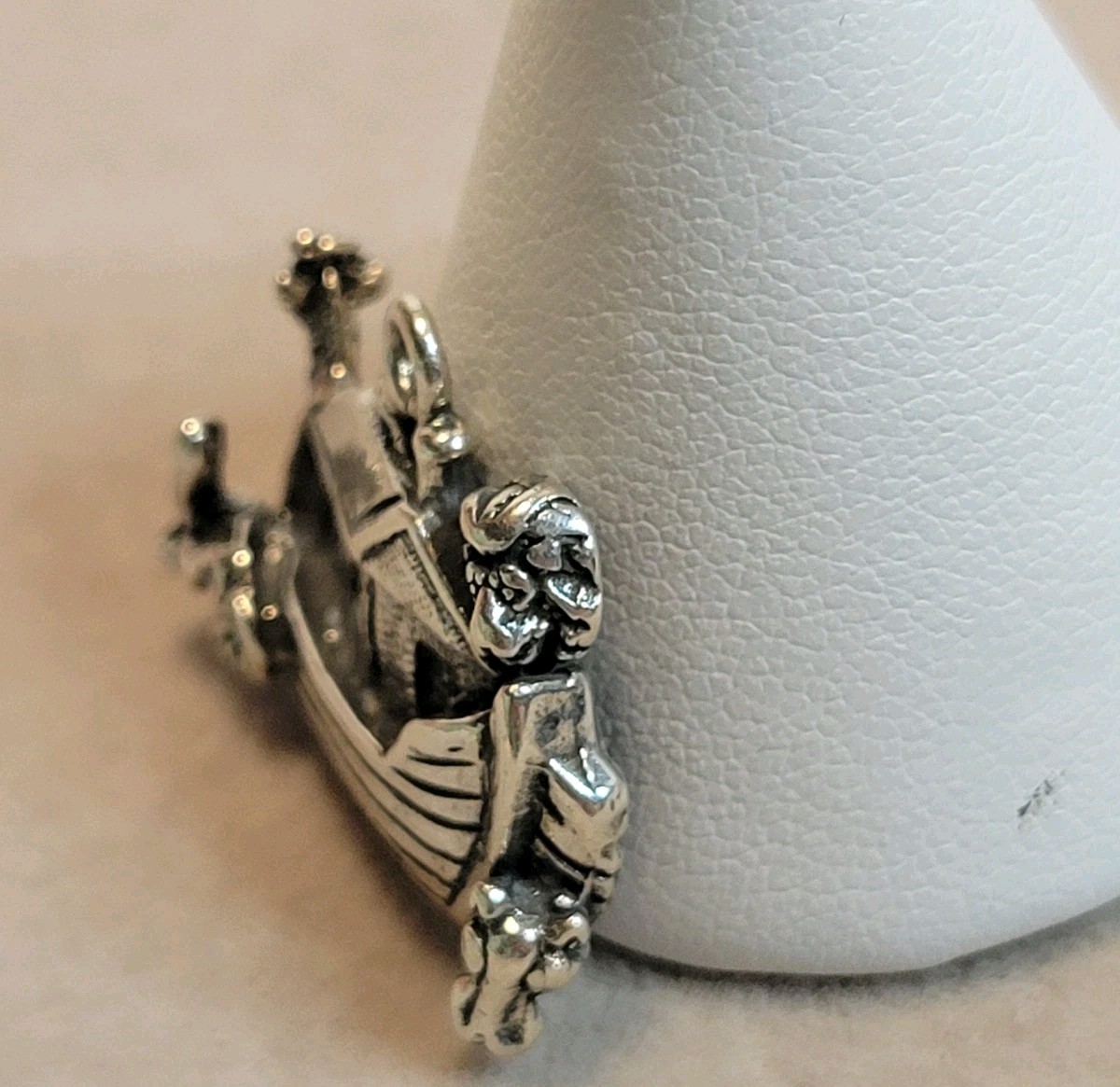 Sterling Silver 925 Noah’s Ark Pendant Animal Hippo Elephant Lion Giraffe Charm