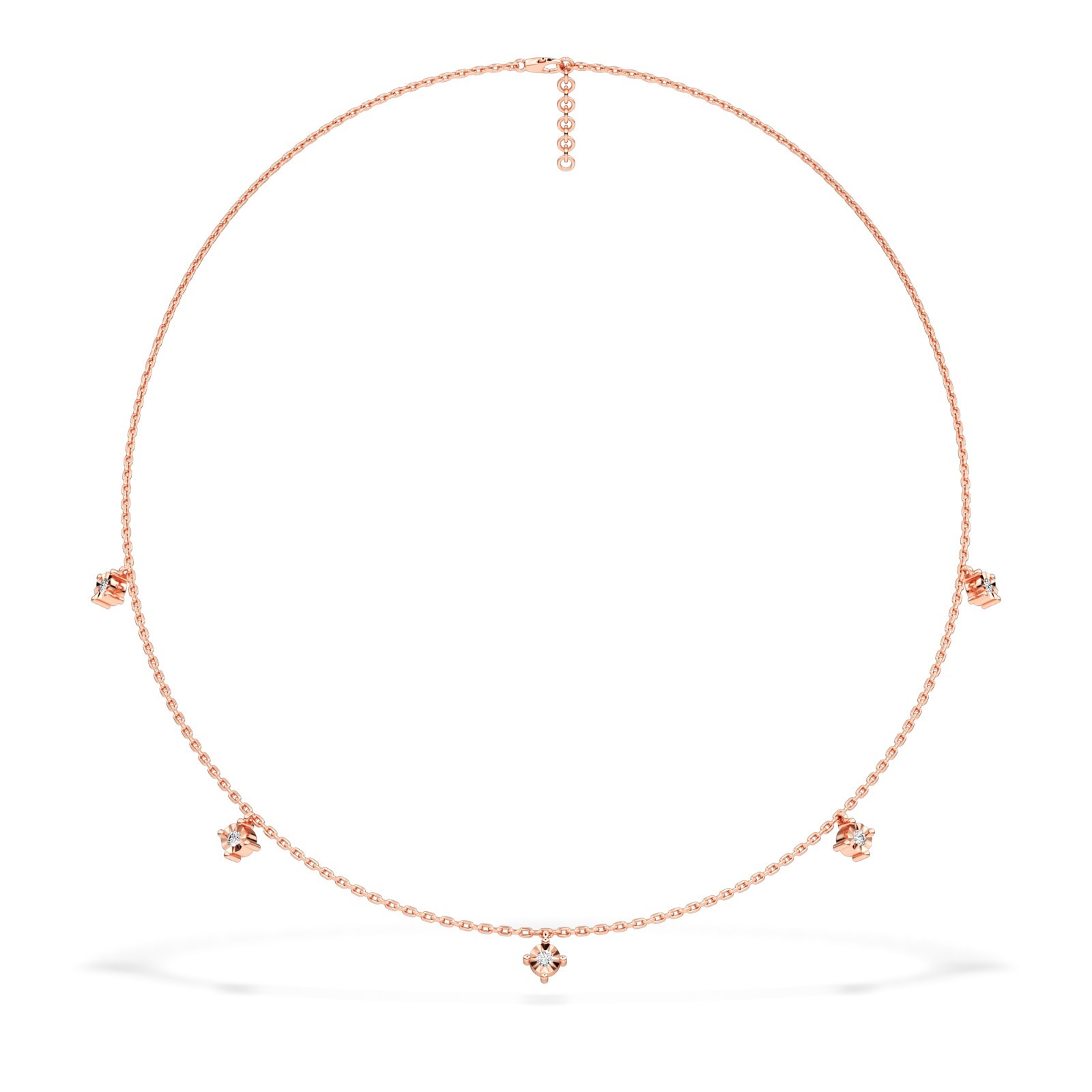 Elegant Diamond Drop Necklace 10K 14K 18K Gold Women’s Fine Jewelry Gift for Her
