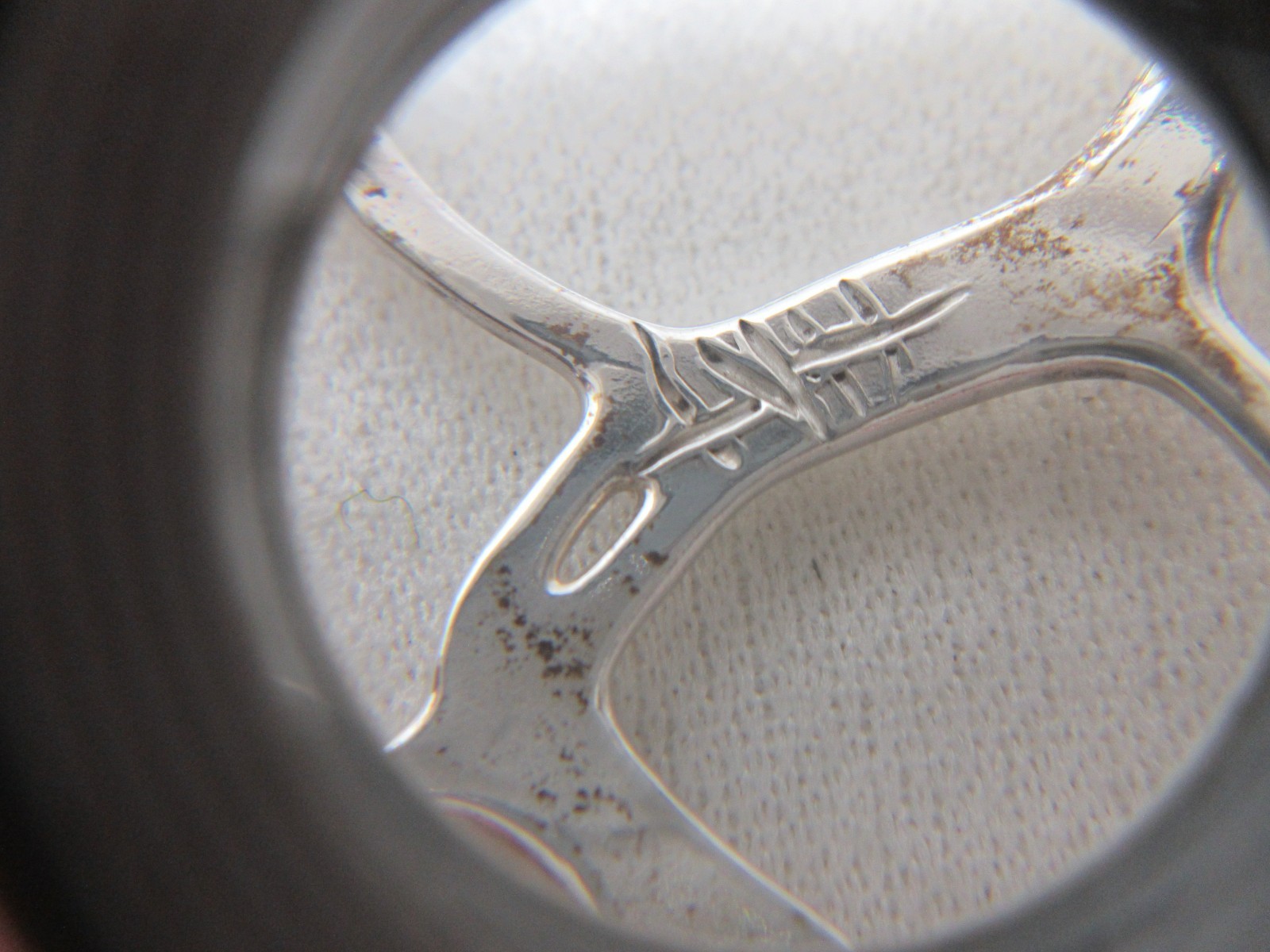 VINTAGE STERLING NECKLACE PENDANT MODERN DESIGN UNKNOWN DESIGNER #82