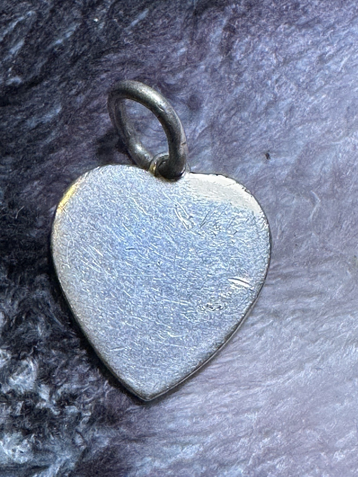 Tiffany & Co. Signed 925 Sterling Silver Heart Charm Pendant, No Stone, Love