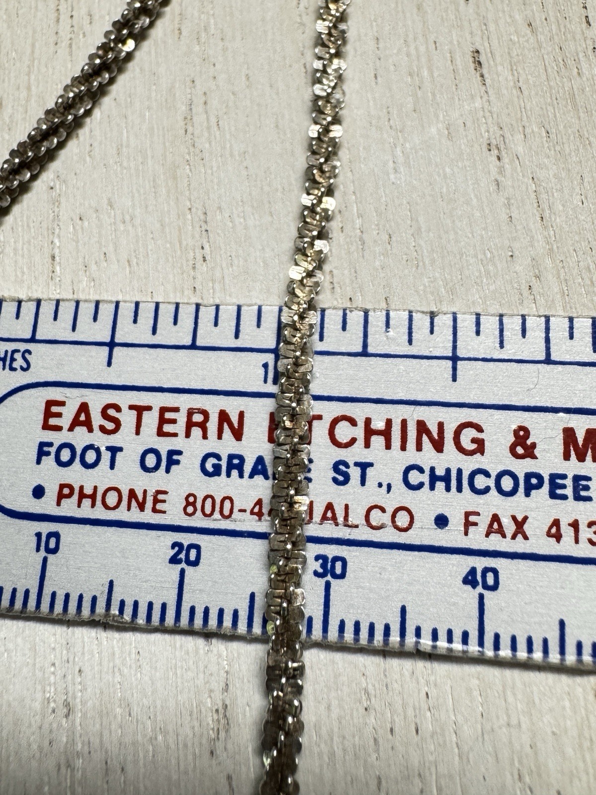 54” Milor Italian Sterling Silver Margarita Sparkle Chain Necklace 21.84gr