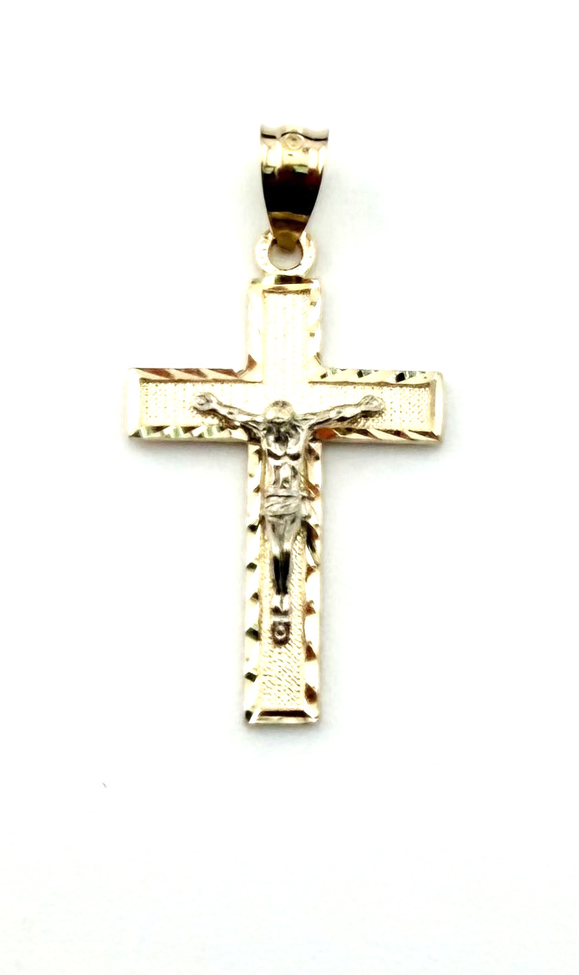 Pure 14 Yellow Gold Jesus Cross Pendant