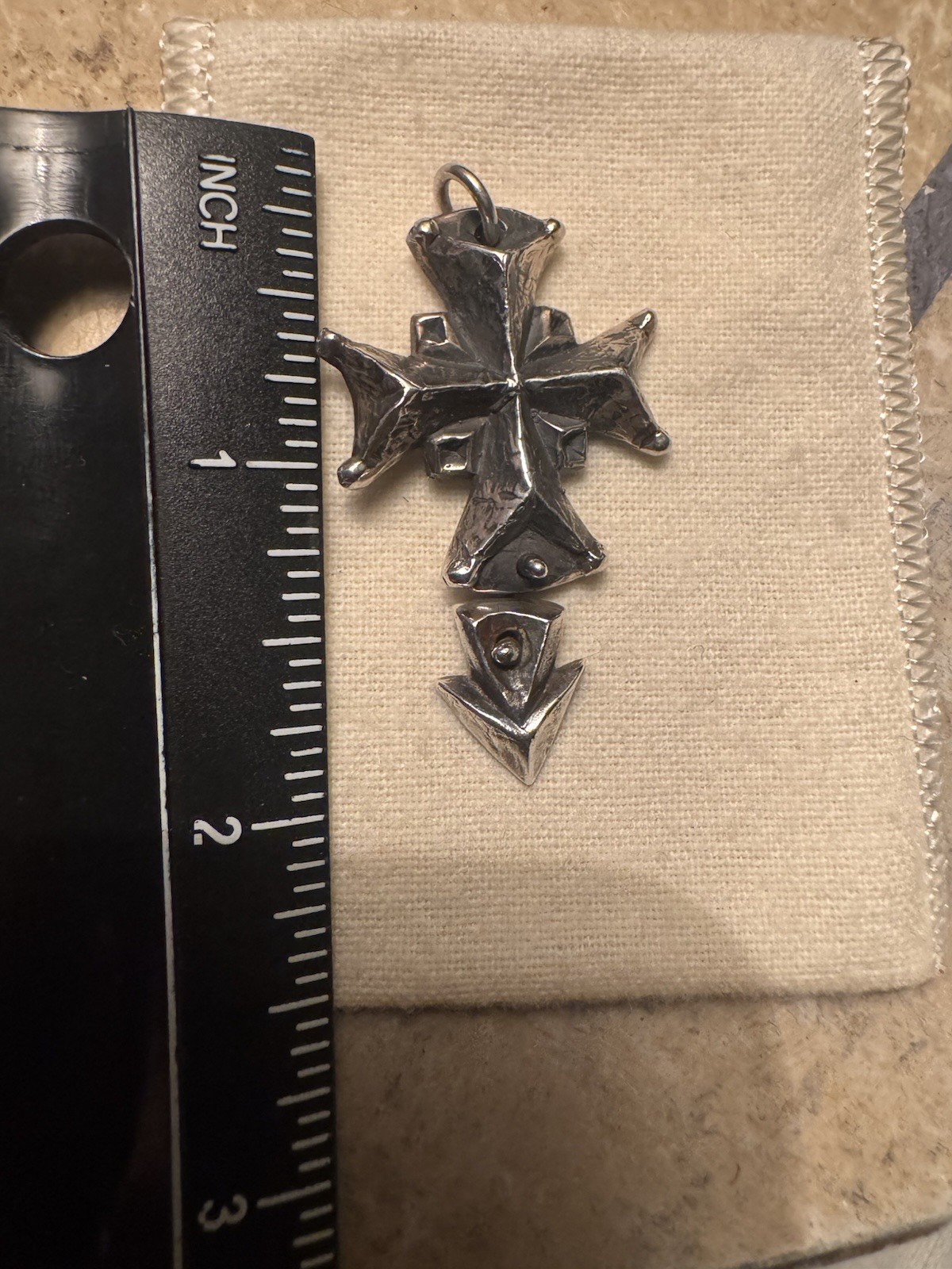 Retired James Avery Large Dangle Rare Cross Pendant