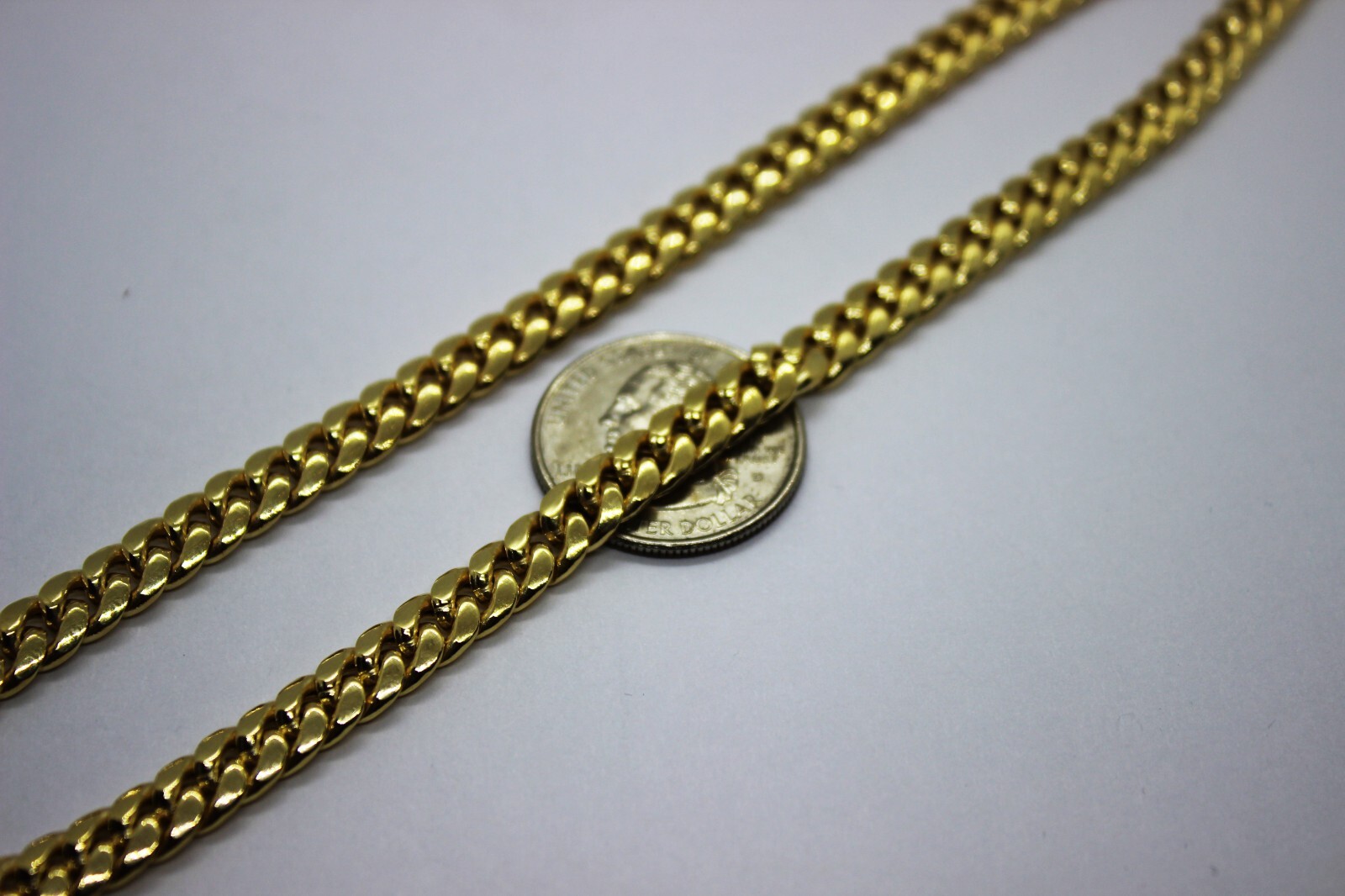 10K Yellow Gold 2.2mm – 7mm Miami Cuban Chain Necklace Bracelet 7″ – 30″ Hollow