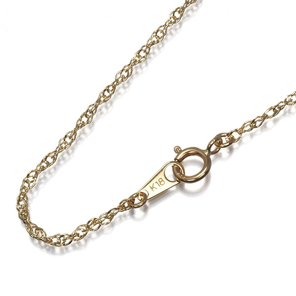 Screw Long Chain Necklace 70cm 18K 750 Yellow Gold