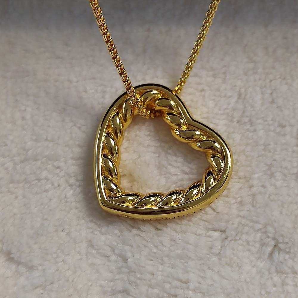 David Yurman heart cable necklace