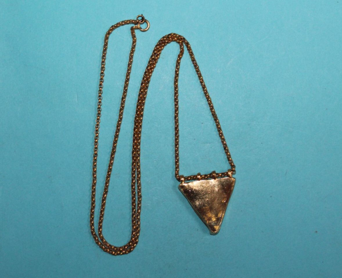 Museum of Modern Art Gold Filled Slide Pendant Necklace 23.5″ [065GCM]