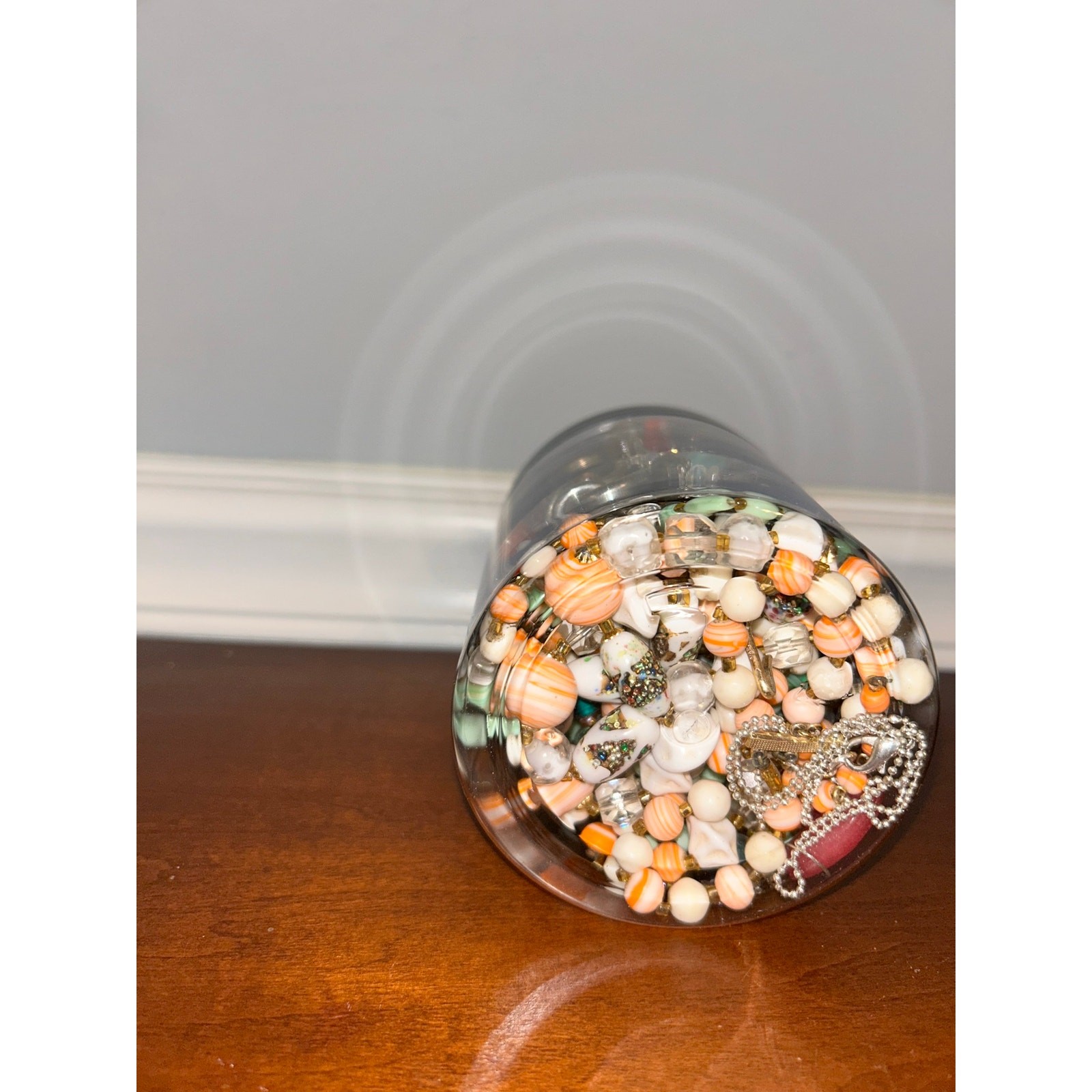 Gemstone and Glass Necklace Mystery Jar – Curated Wearable Estate Lot 16 oz