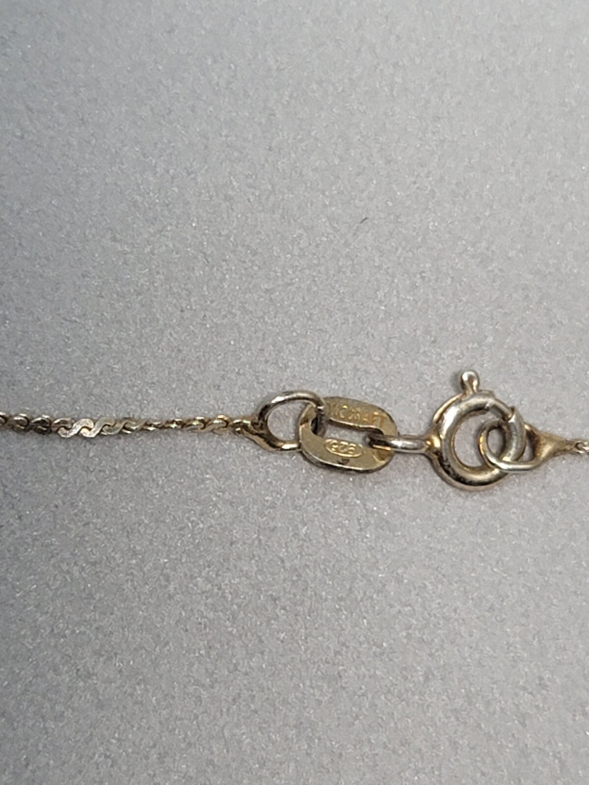Danecraft 925 Signed Sterling Silver Twisted Serpentine Necklace 23.5” Italy