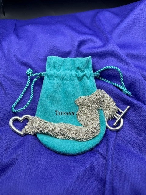 Tiffany & Co Retired Sterling SilverHeart Multi Strand Necklace and Bracelet