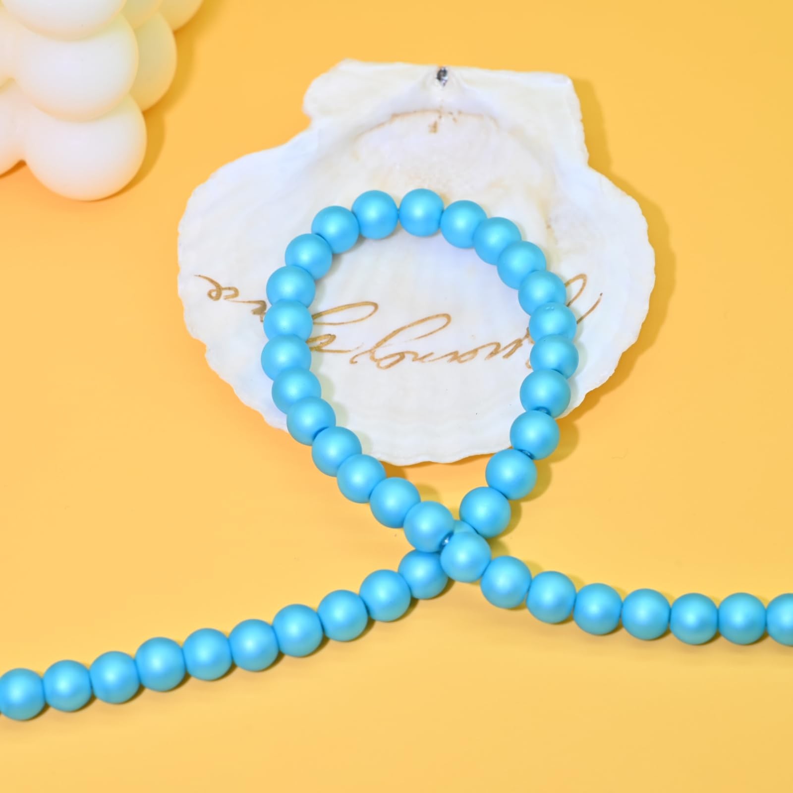 Colorful Mood Choker Baroque Bead Imitation Pearls Necklace, Women, Adults – 07