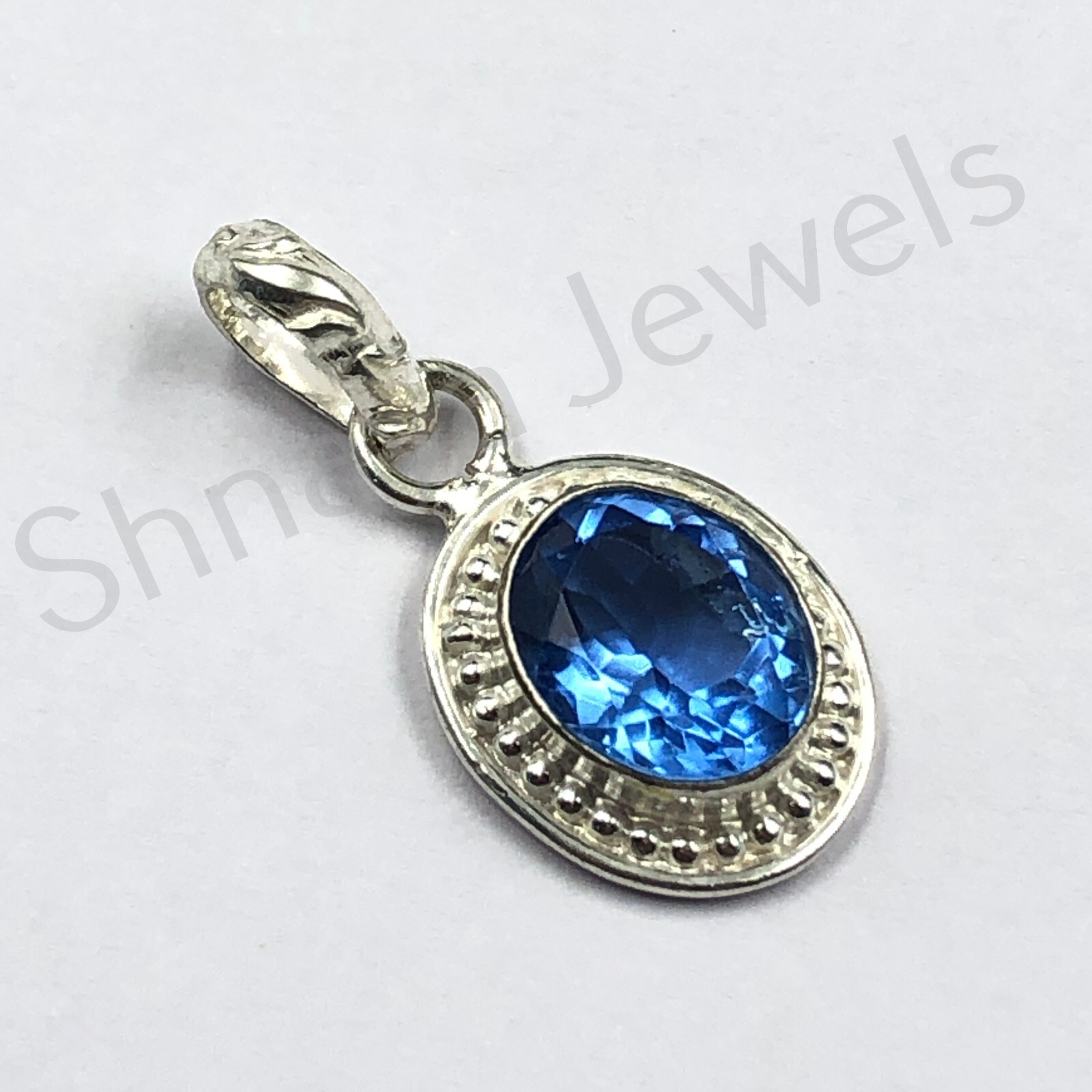 Cute Unisex TANZANITE Pendant Natural Gemstone 925 Sterling Silver 1.20″Gift Hot