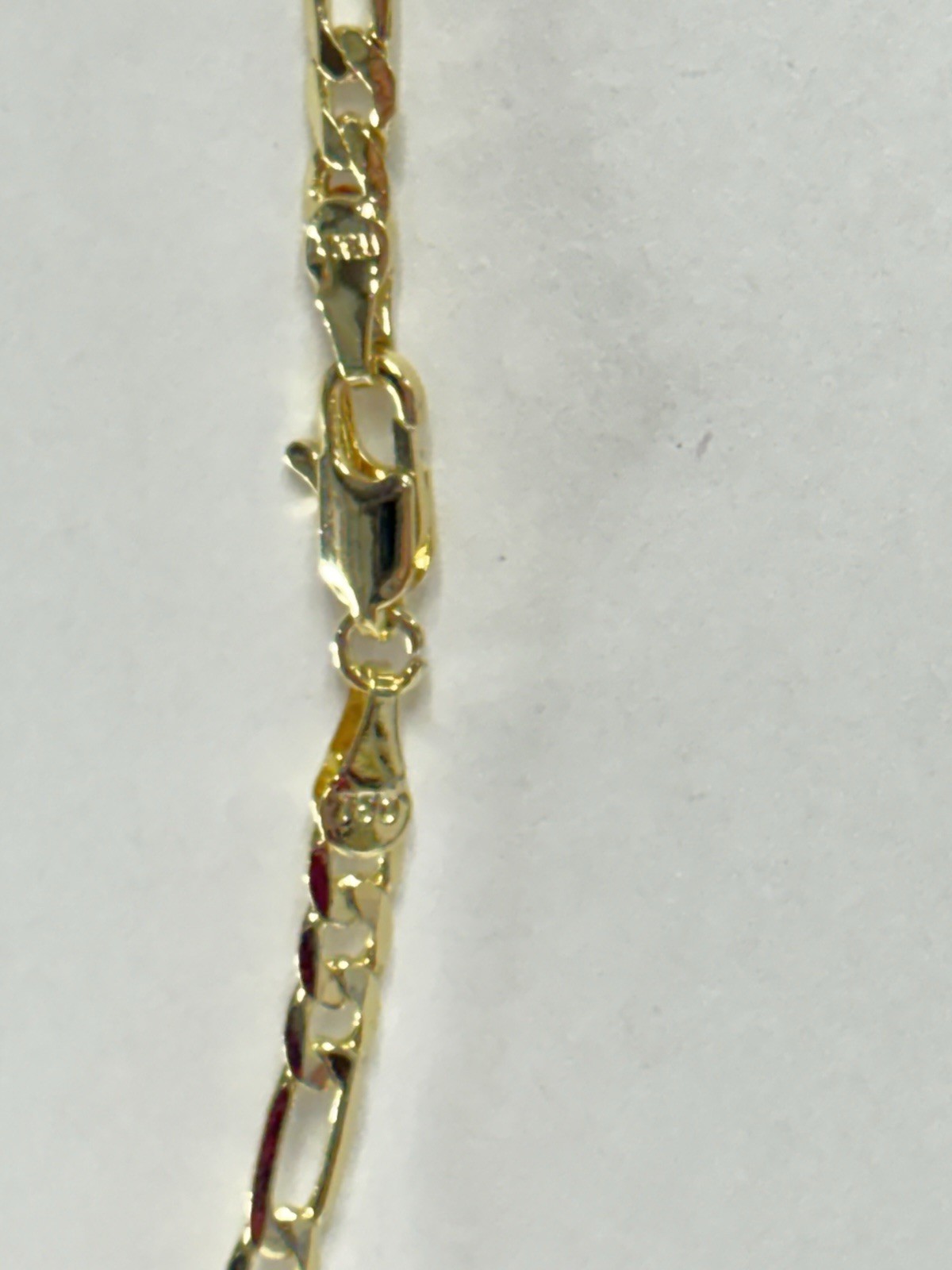 18k 750 Italy STAMPED Gold Filled/Plated Figaro Chain ~ 22” ~ 3mm ~ 11 grams