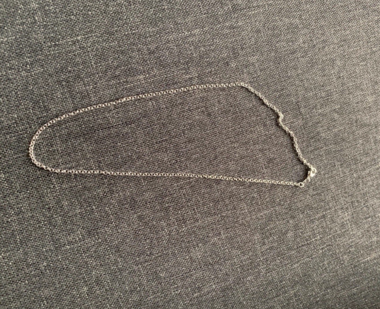 925 silver stamp chain 18 inch very good condition