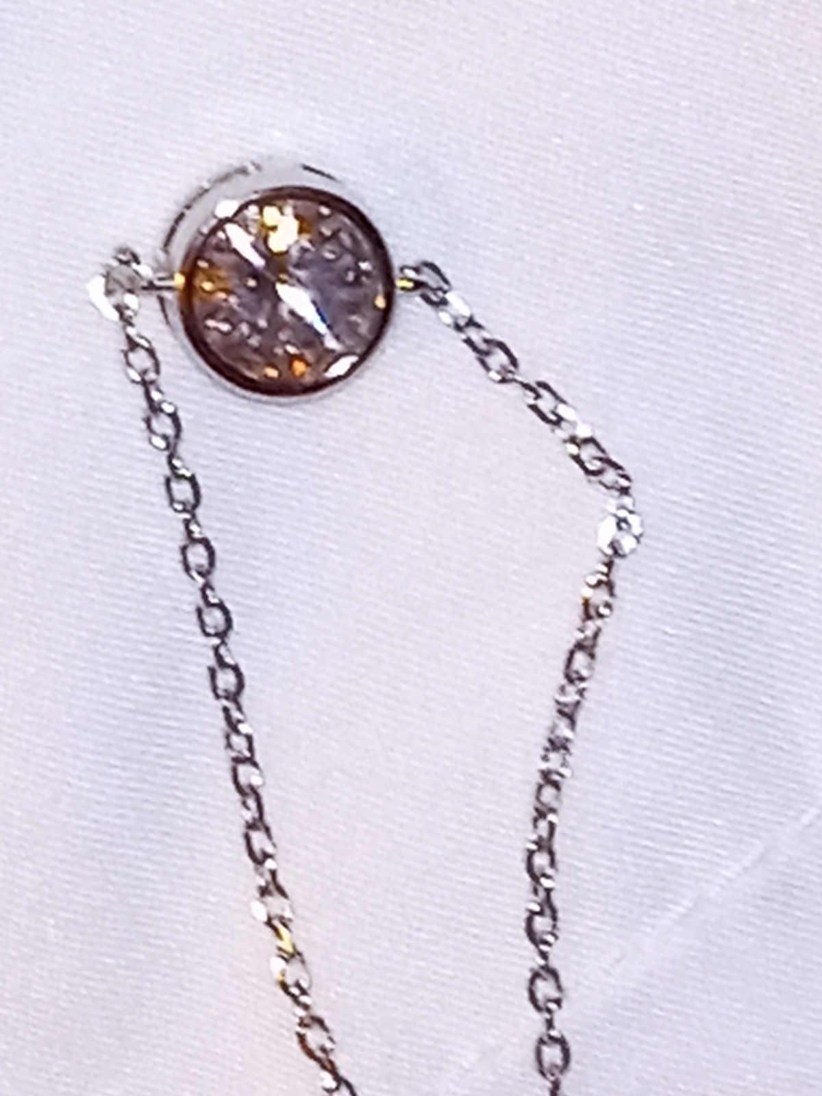 Moissanite 1.0ct D Color Round Bezel Set Bracelet — .925 SS Cable Chain