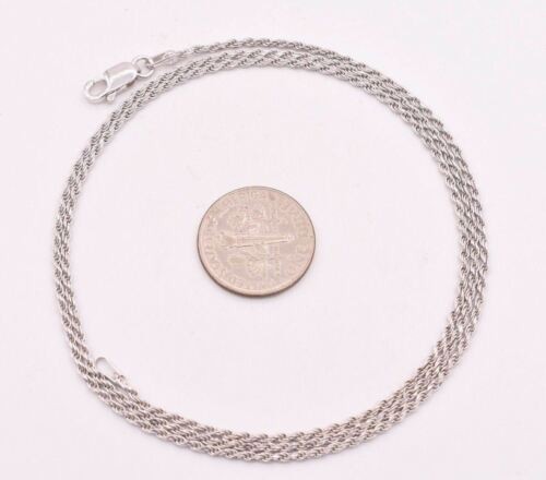 Tarnish-Free Diamond Cut Rope Chain Necklace Real 925 Sterling Silver ALL SIZES