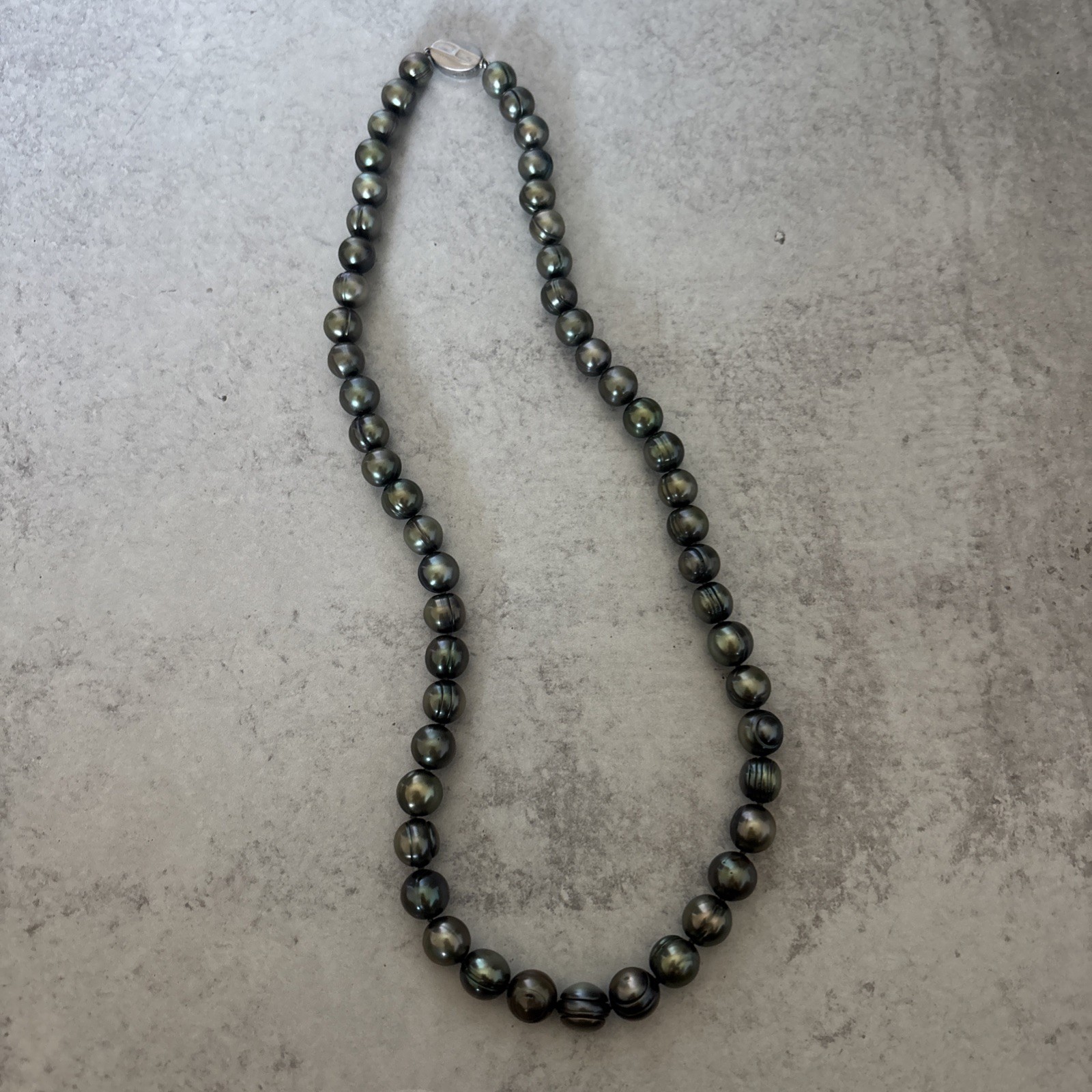 Honora green pearl necklace, 18”