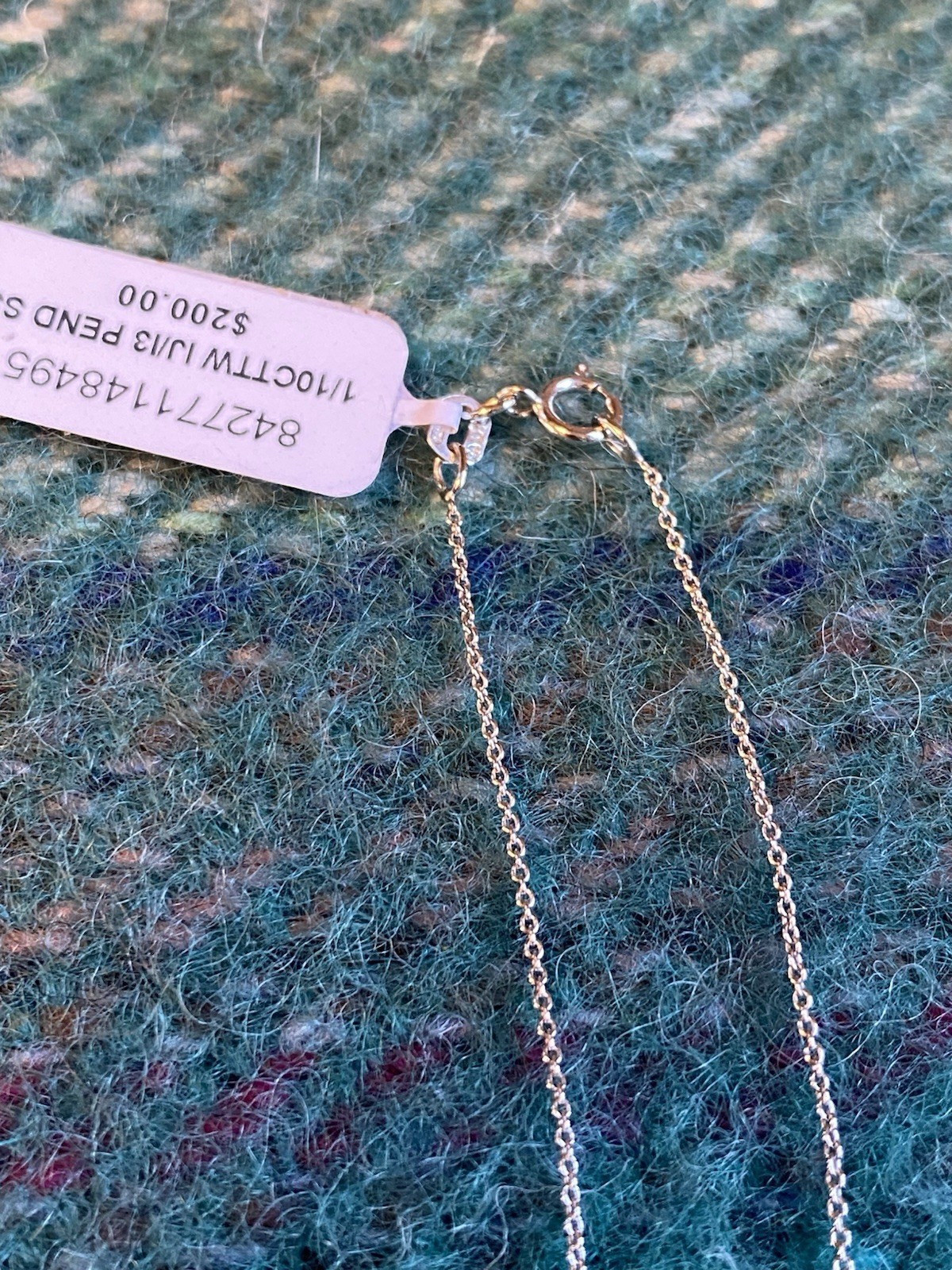 NWT Sterling Silver 925 Diamonds Cluster Snowflake Pendant & Necklace 18″ $200