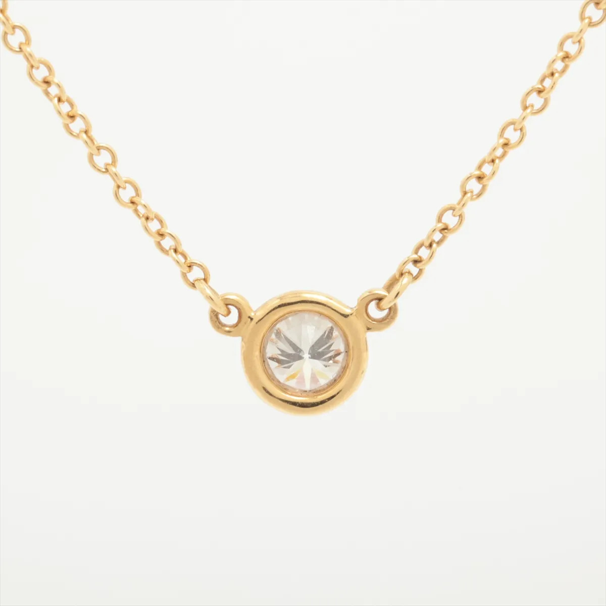 Tiffany By the Yard 1P diamond Necklace 750(YG) 1.9g 0.19 H VS1 3EX NONE