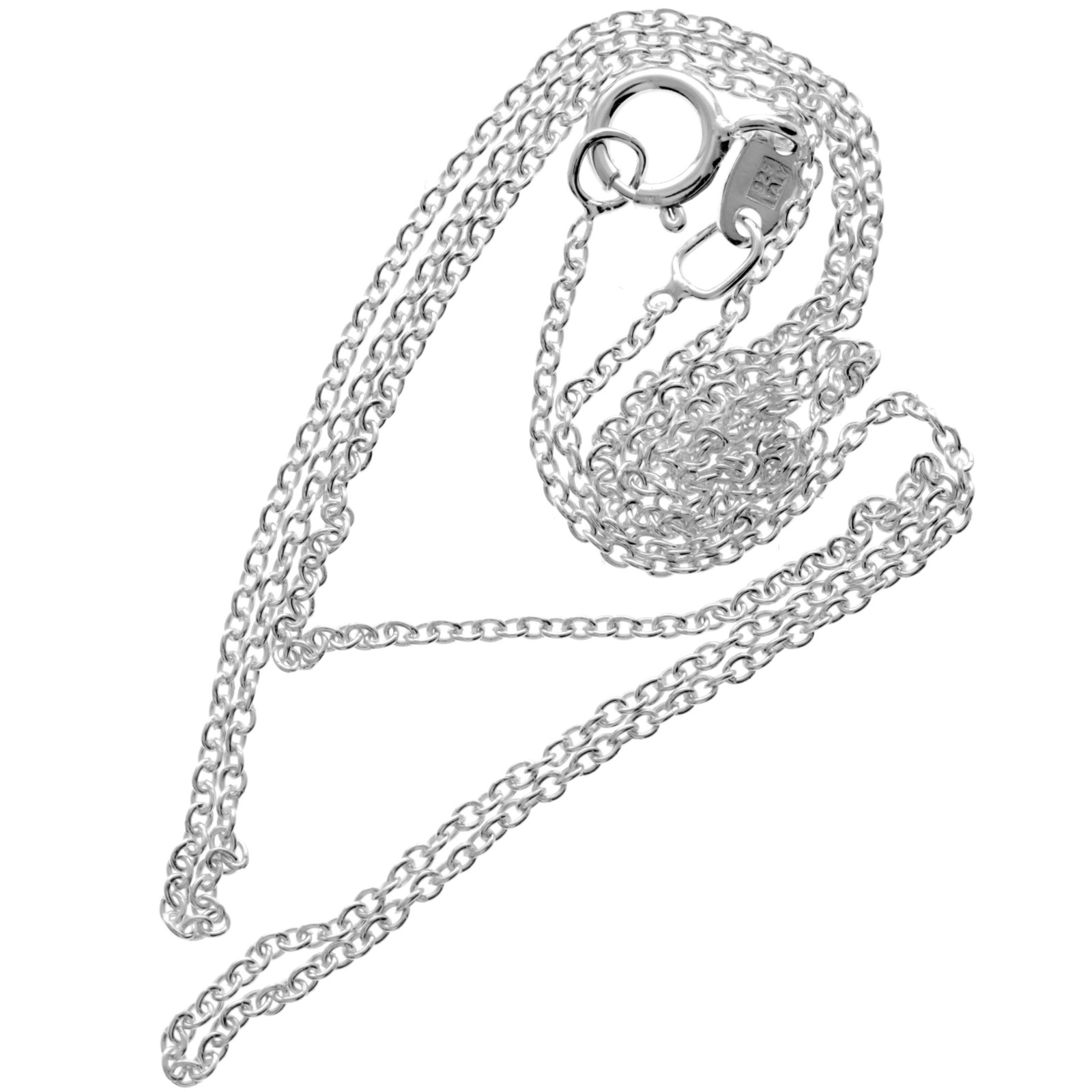 Made in Italy – 925 Sterling Silver Delicate Trace Chain with an anti-tarnish co