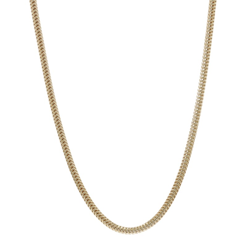 Yellow Gold Snake Chain Necklace 18″ – 14k