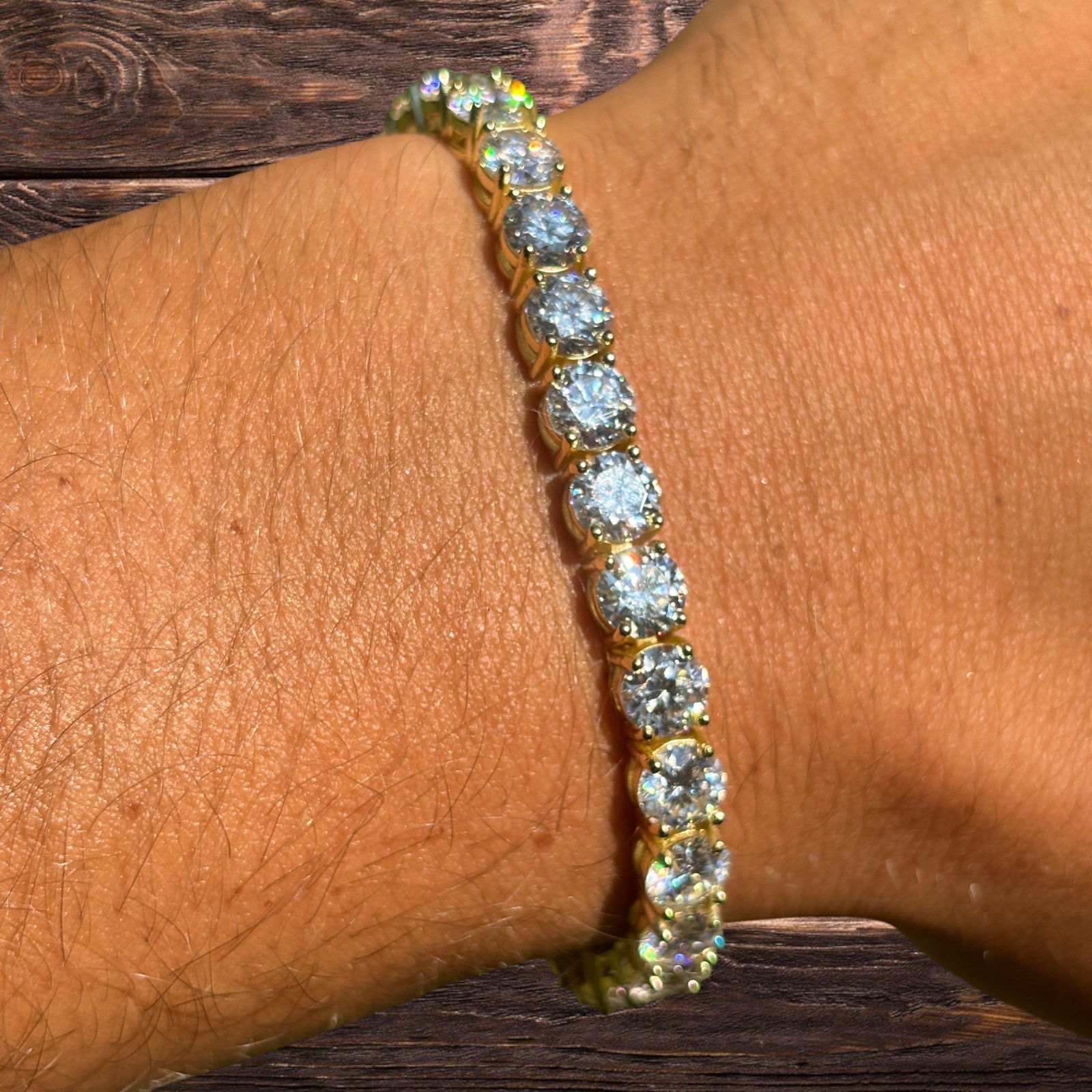 6mm Tennis Bracelet – Moissanite Or CZ – 925 Silver or 14k Gold/Rose Vermeil