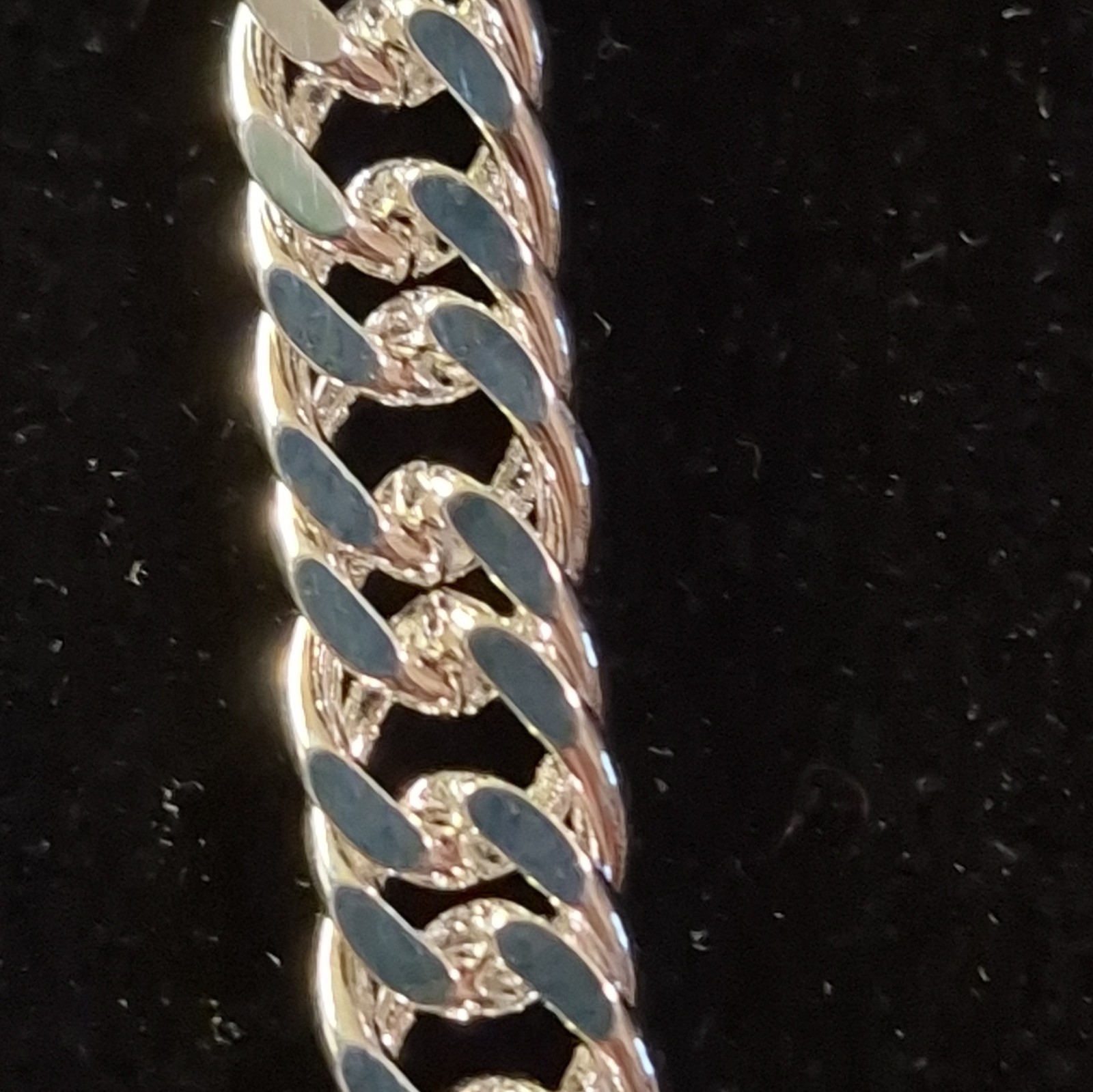925 Sterling Silver Curb Link Chain Necklace, Lobster Clasp, 55cm, Signed