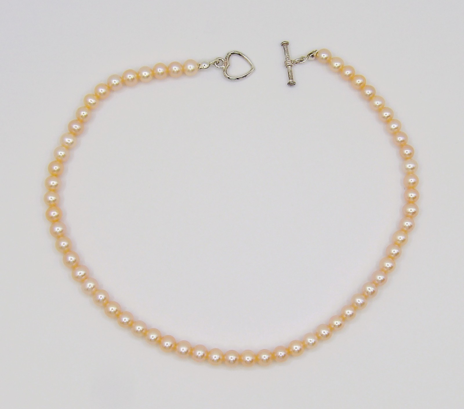 14″ inches High Quality Peach Potato Genuine Freshwater Pearl Necklace NK887