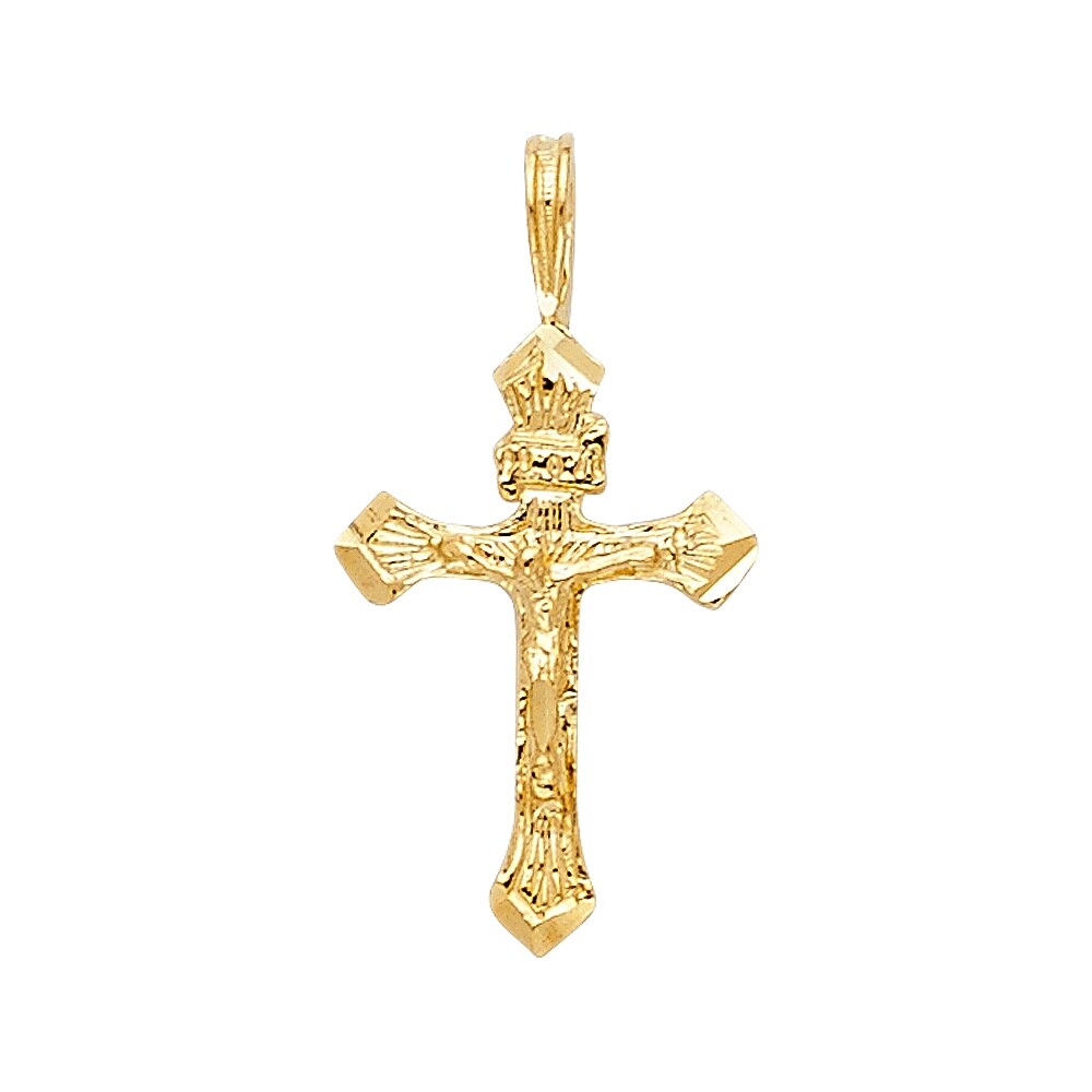 18K GOLD FILLED CARAVACA CROSS PENDANT/MEDALLA CRUZ DE CARAVACA PROTECCION- P93