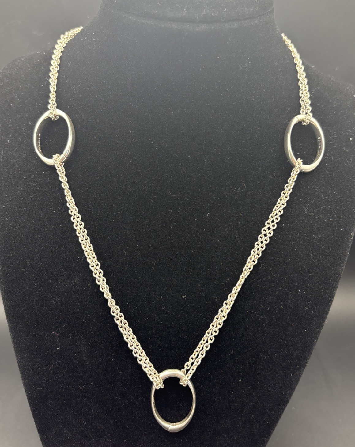 Chamilia 925 Sterling Silver Convertible Adjustable Layered Necklace 40g