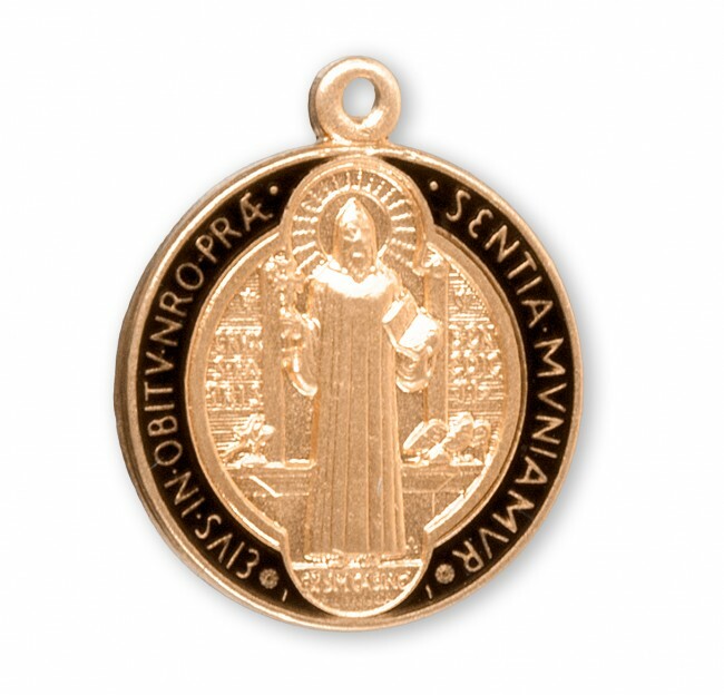 Saint Benedict Jubilee Gold Over Sterling Silver Medal , Comes Boxed, Made in US