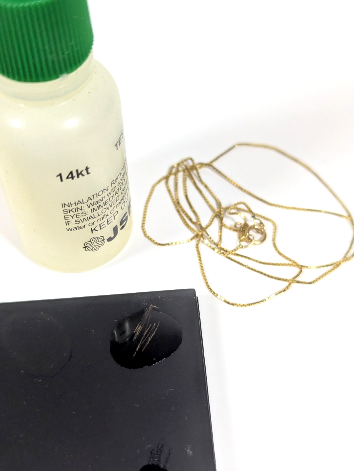 Vintage 14K SOLID Yellow Gold Box Chain Necklace 18″ Jewelry Gift FREE Shipping