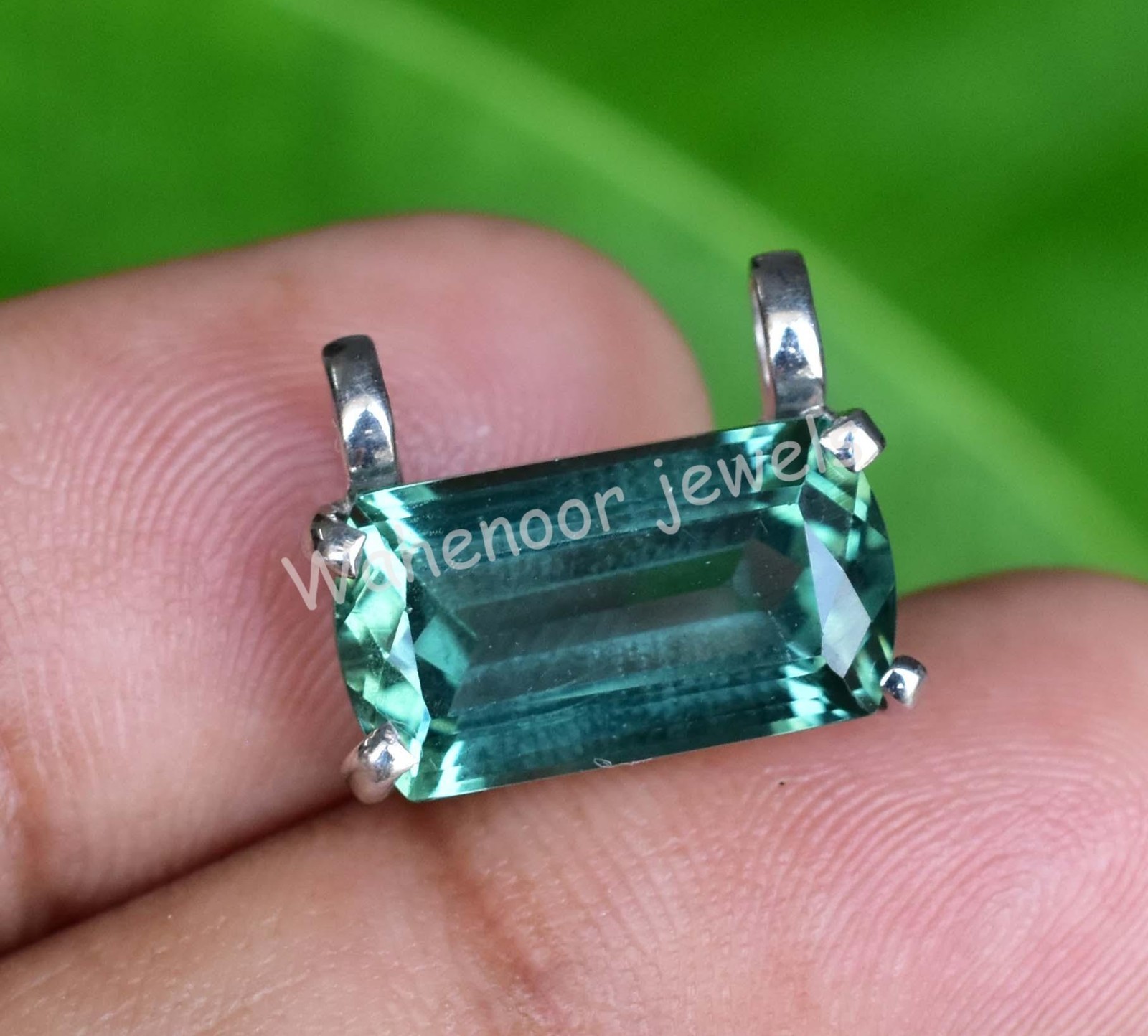 Rare 5.50 Ct Natural Paraiba Tourmaline 925 Sterling Silver Pendant Certified