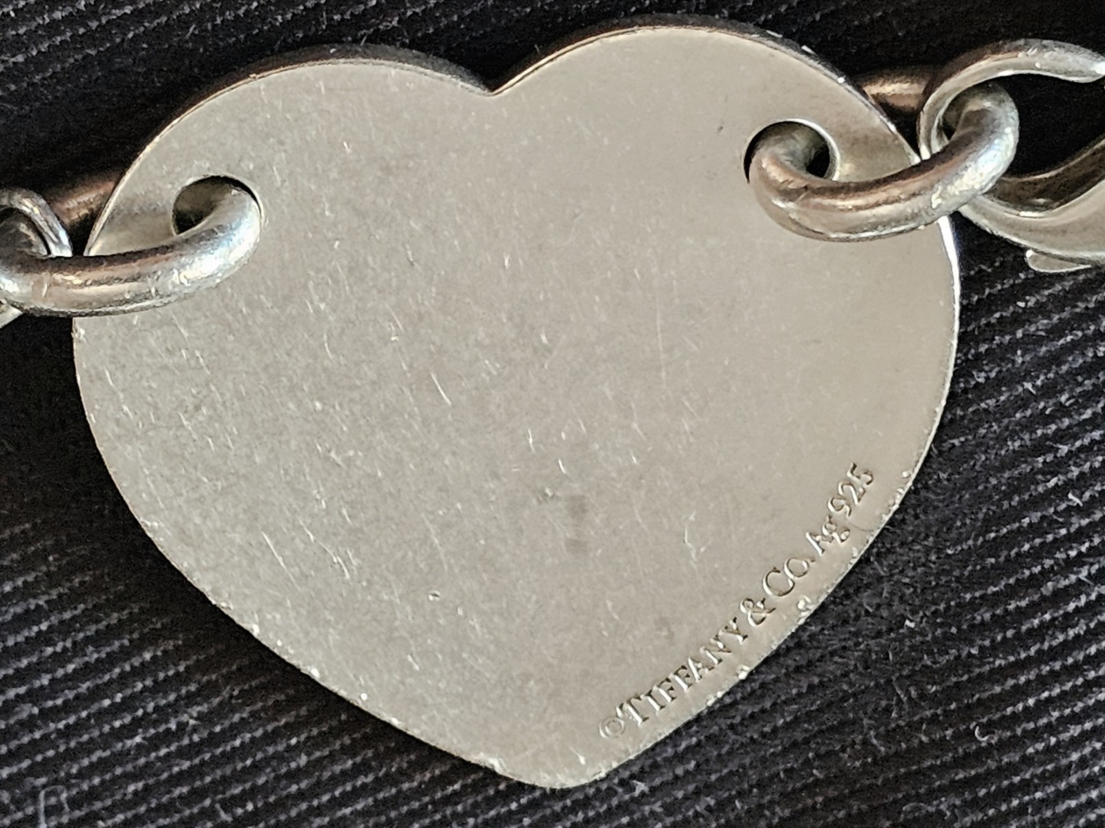 Tiffany & Co. Return to Tiffany Heart Tag Wrap Necklace 925 Silver 32” Rare