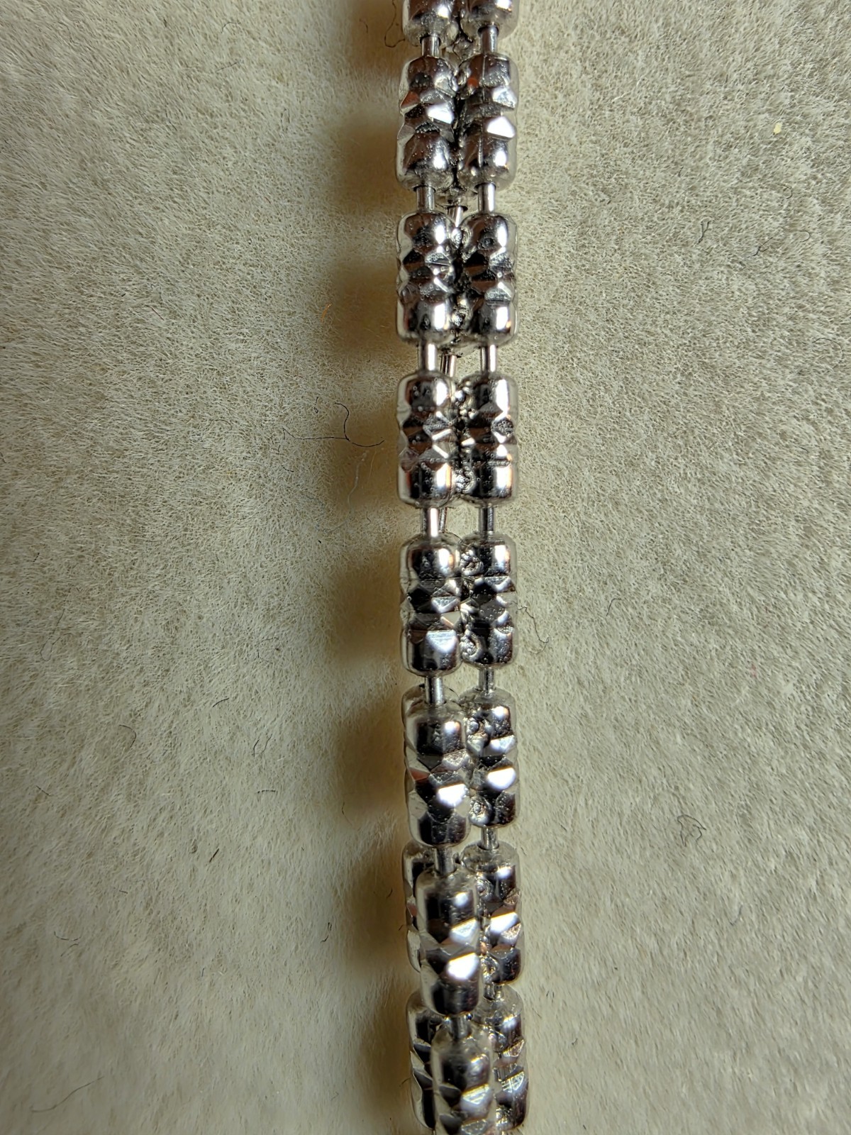 24″ 3.2mm Ice Barrel 3-Line Diamond Cut w/Rhodium Finish 925 Sterling Silver