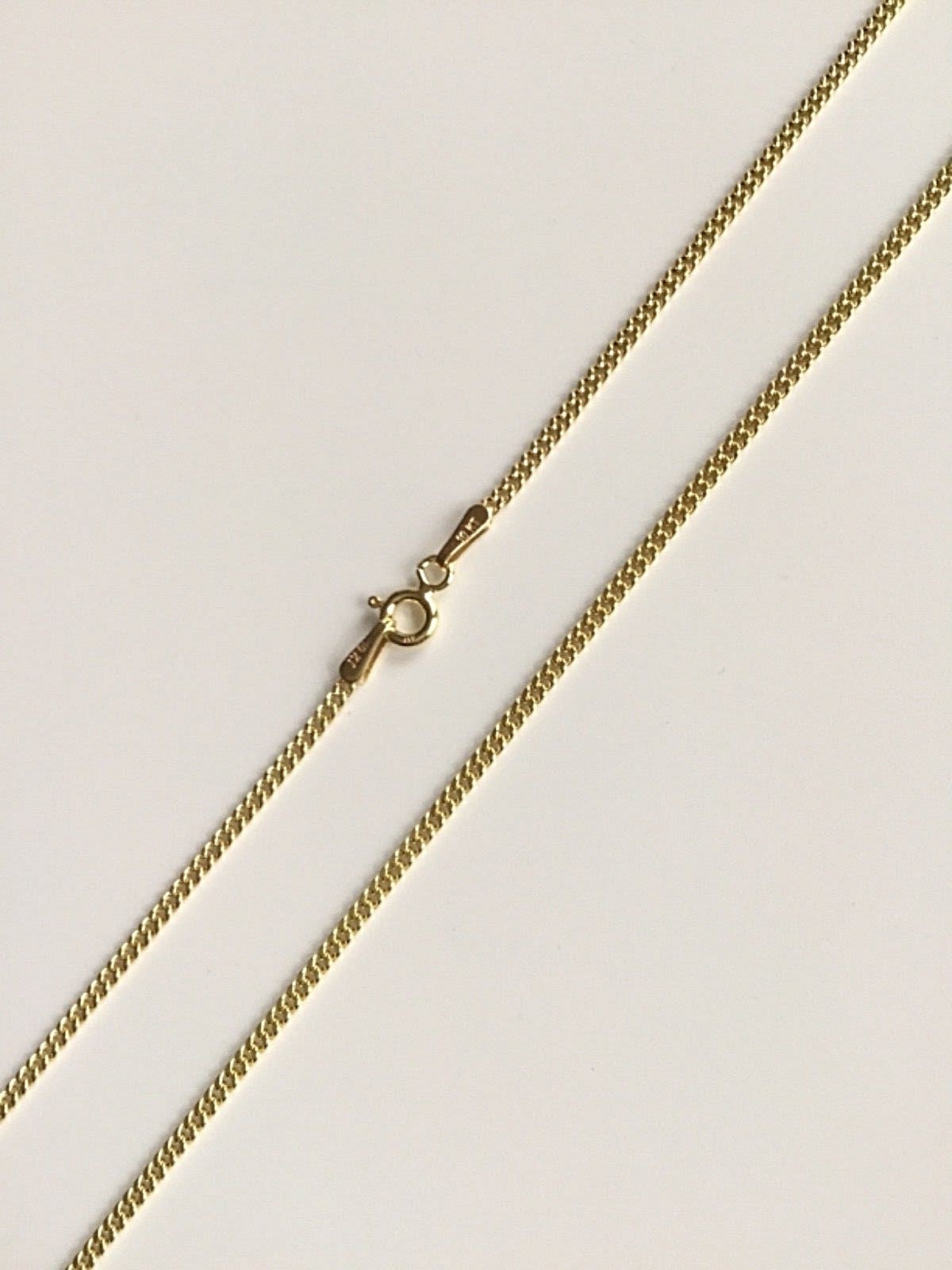 10K SOLID GOLD GRIM REAPER NECKLACE 20″ LONG , 10K ORO REAL CADENA SANTA MUERTE