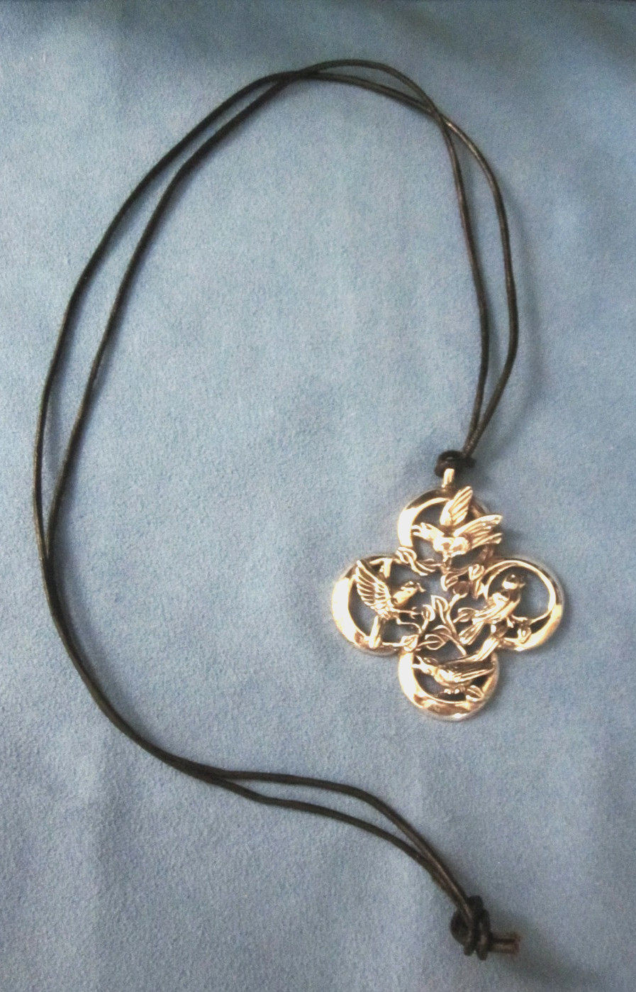 Hand & Hammer Sterling Silver Birds Pendant/Ornament w/Original Box & Brochure