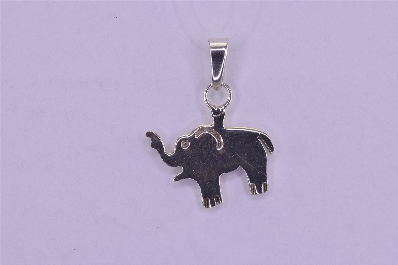 Taxco Sterling Silver 16mm x 16mm Solid Elephant Silhouette 925 Mex Pendant