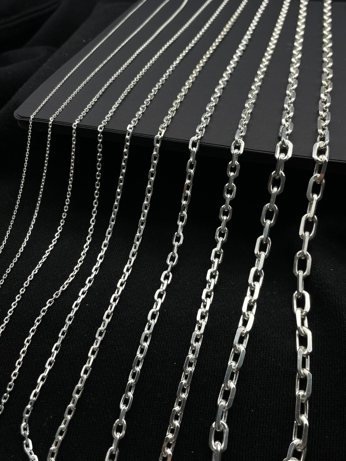 Men Cable Link Anchor 925 Sterling Silver Chain Necklace Gift for Birthday Chain