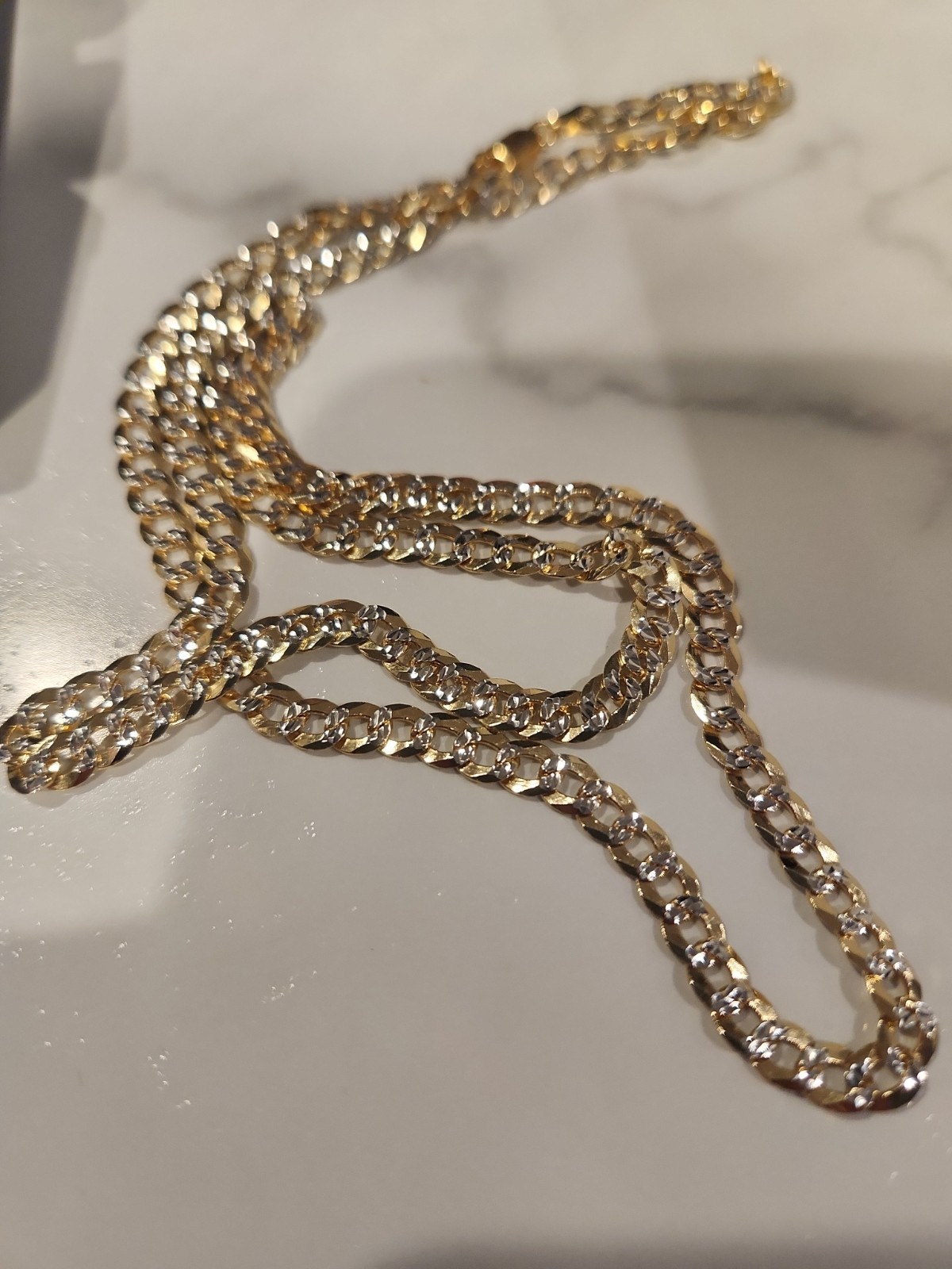 4mm 18 Grams 26″ Diamond Cut Cuban Necklace. Solid 925 Made in Italy 🇮🇹