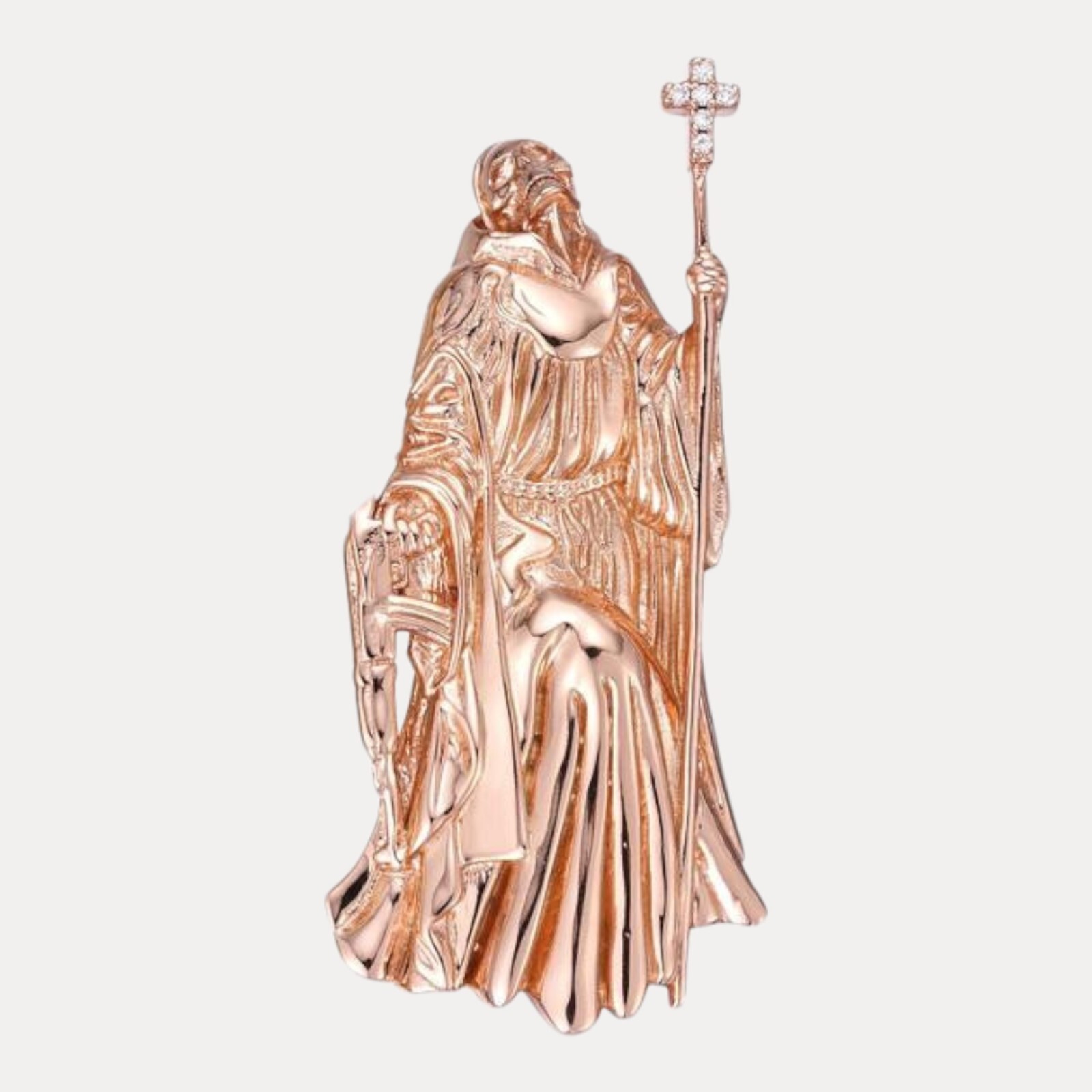 Grim Reaper Pendant – 925 Sterling Silver or 14k Gold Vermeil or Rose Vermeil