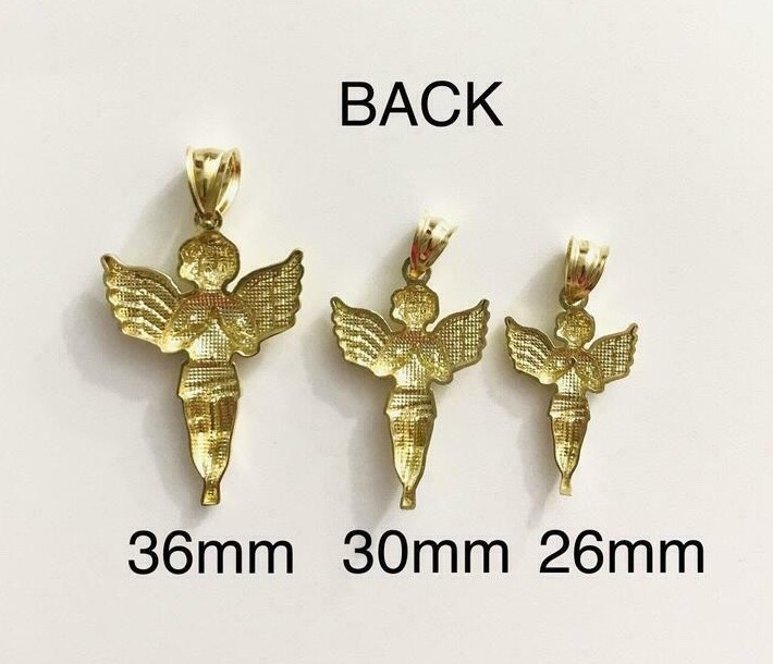 10K Solid Gold Angel Cupid Love Pendant, 10k Solid Gold Angel – G16